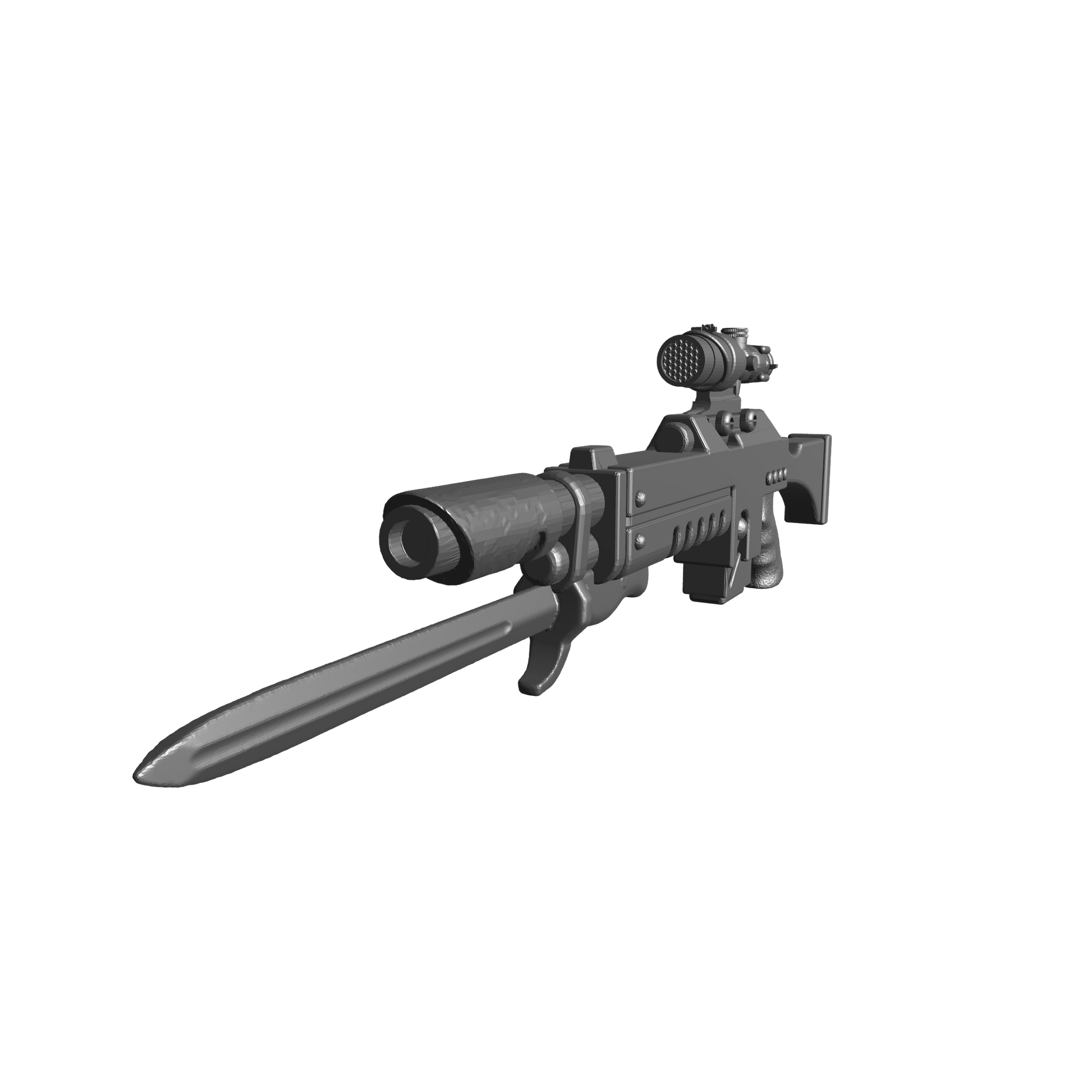 Mobile Infantry Guard Lasgun with Optic and Bayonet for G.I.Joe Classified Action Figure Custom Gun