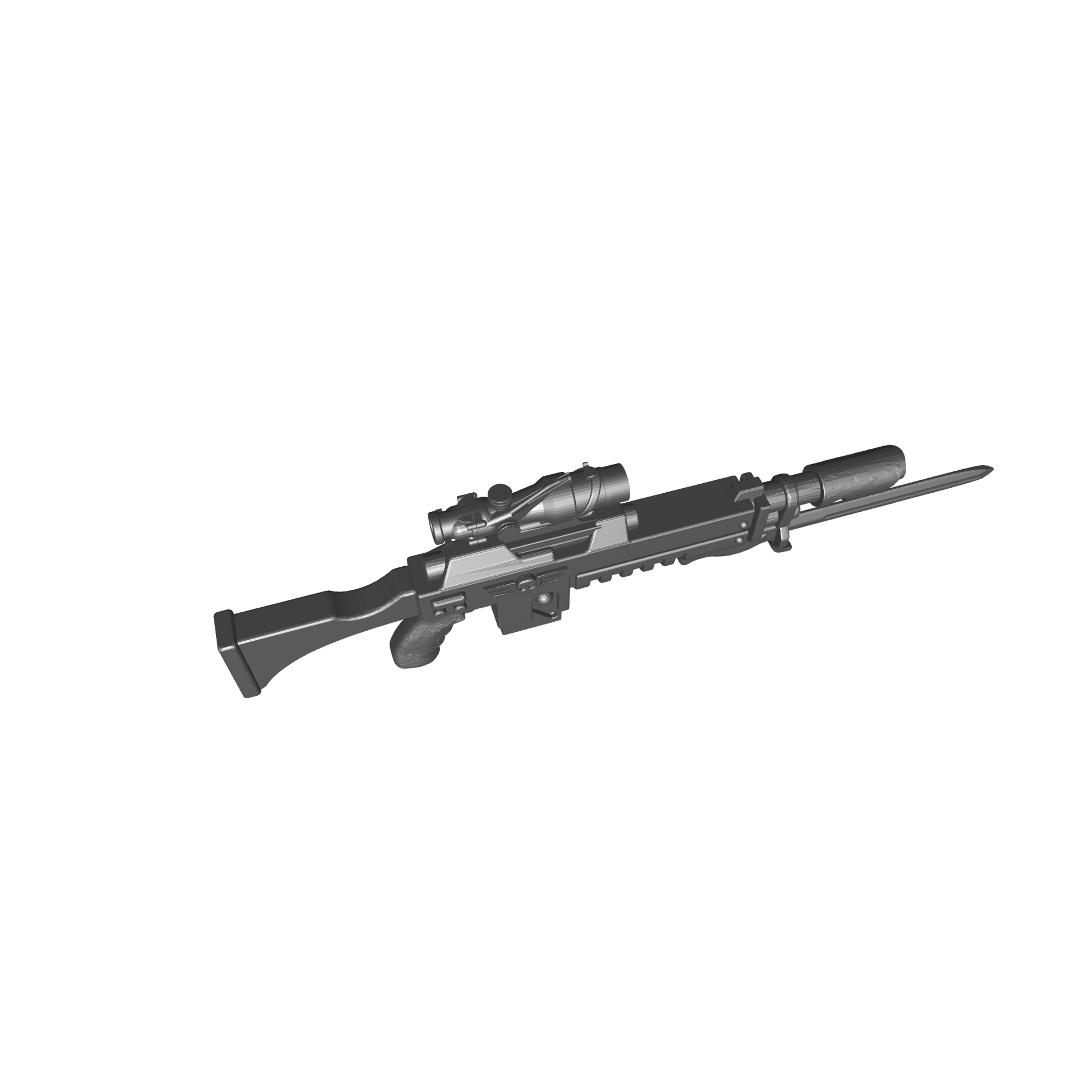 Mobile Infantry Guard Lasgun with Optic and Bayonet for G.I.Joe Classified Action Figure Custom Gun