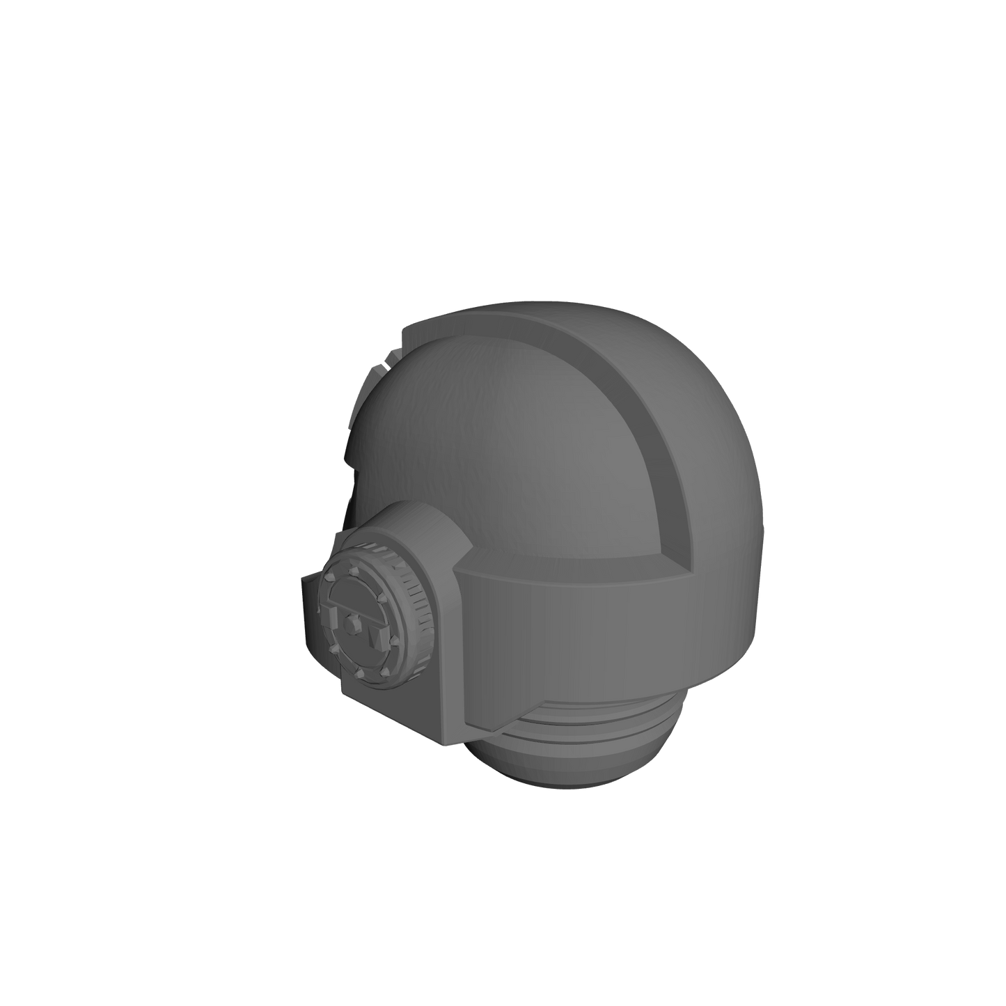 Space Marine MKVII Helmet with Cross for 28mm Scale Loyalist Marine Miniatures Proxy