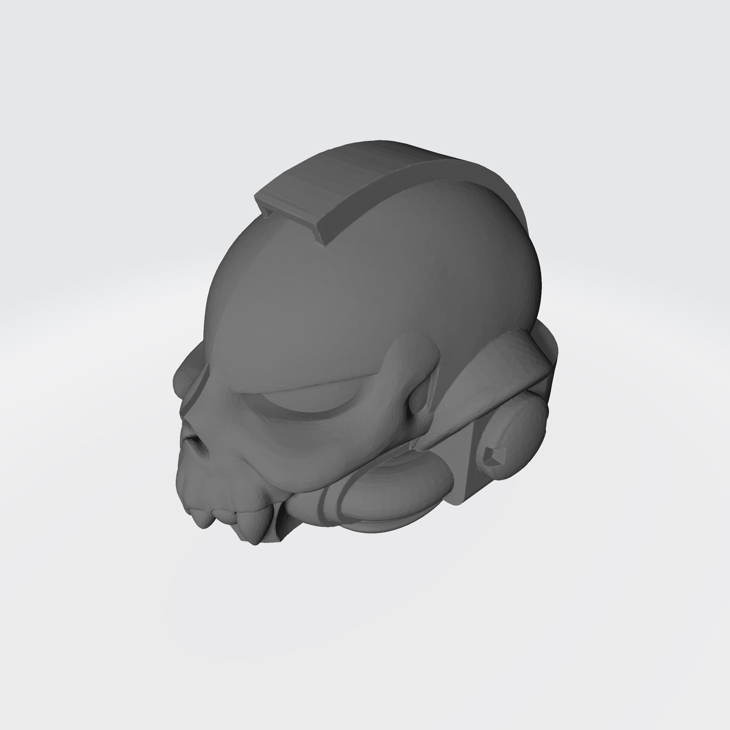 Custom Night Lords Legion Skull Helmet with Fangs compatible with McFarlane Toys Space Marines designed by Fantasy World Games