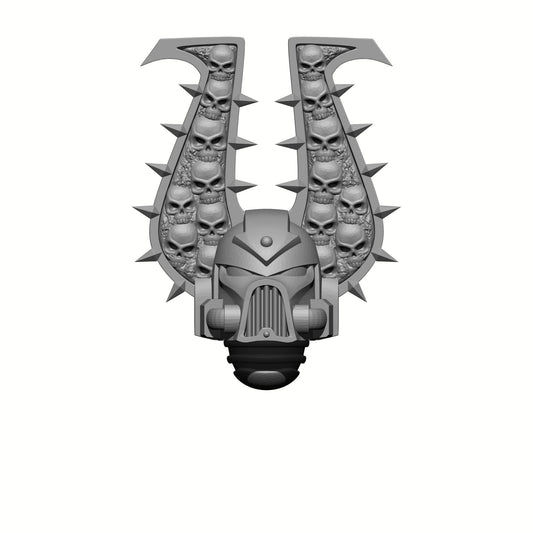 World Devourer Legions Blood Hunter Berzerker Skull Helmet Bits Heads for 28mm Scale Sci-fi Traitor Marines
