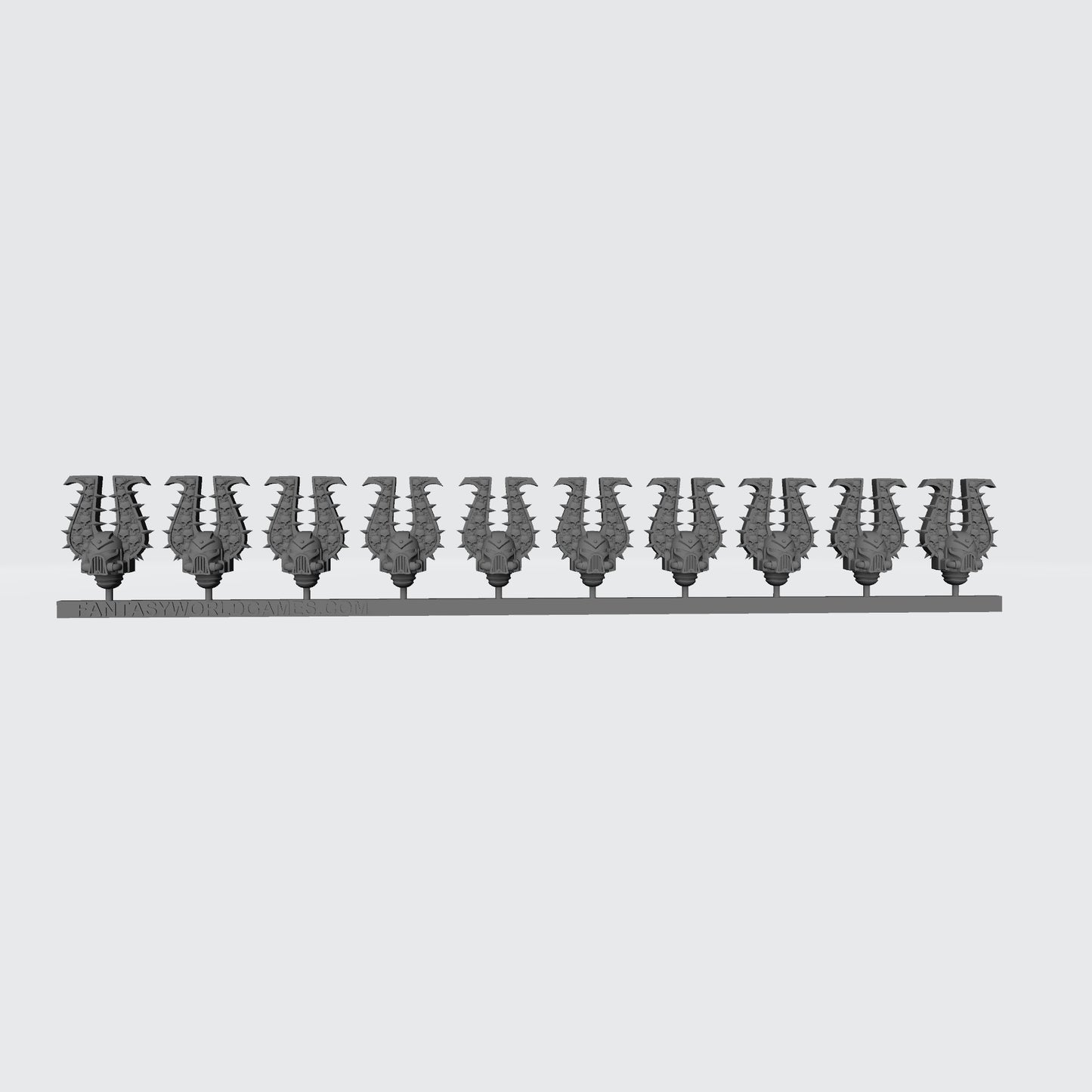 World Devourer Legions Blood Hunter Berzerker Skull Helmet Bits Heads for 28mm Scale Sci-fi Traitor Marines