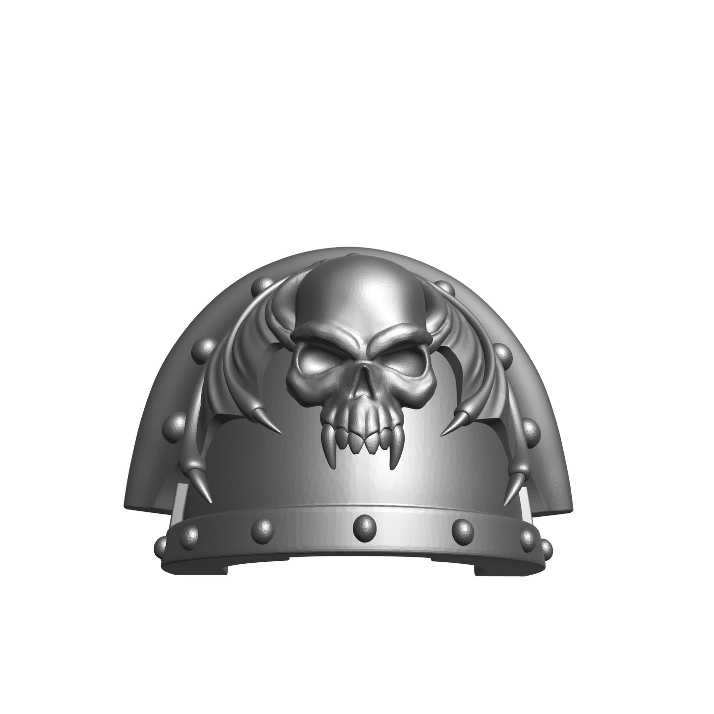 Night Lords Legion MKIII Shoulder Pad Full Sword Breaker Studded Double Rivets for 32mm Traitor Marines