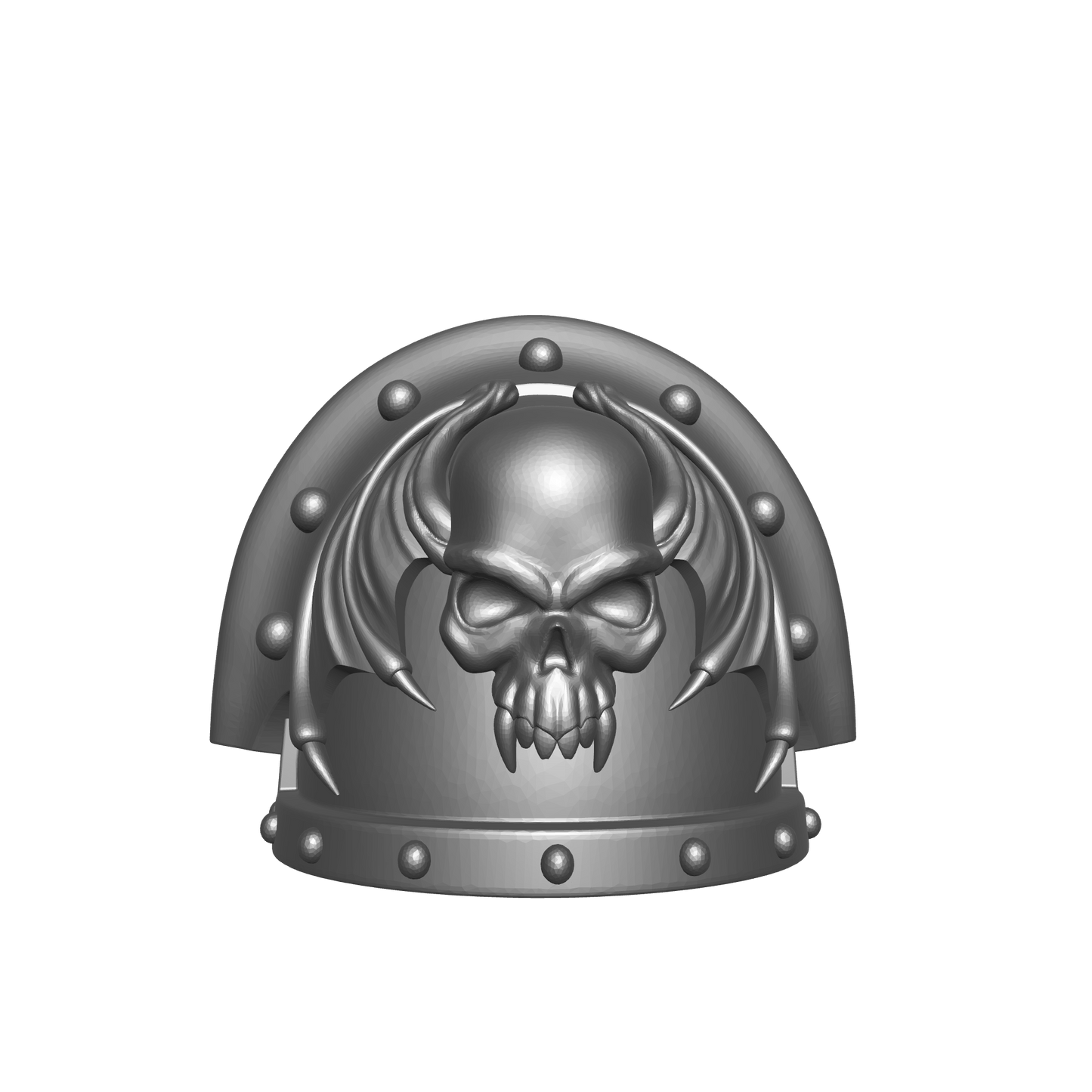 Night Lords Legion MKIII Shoulder Pad Full Sword Breaker Studded Double Rivets for 32mm Traitor Marines
