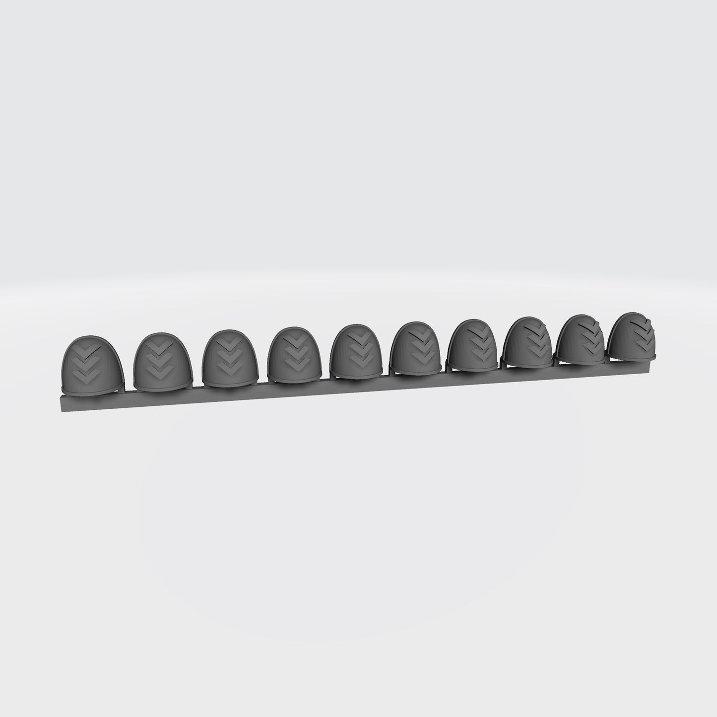 Retributors Chapter Qty: 10 3 Chevron MKIV Shoulder Pad Ver 01 for 28mm Scale Loyalist Marine Miniatures