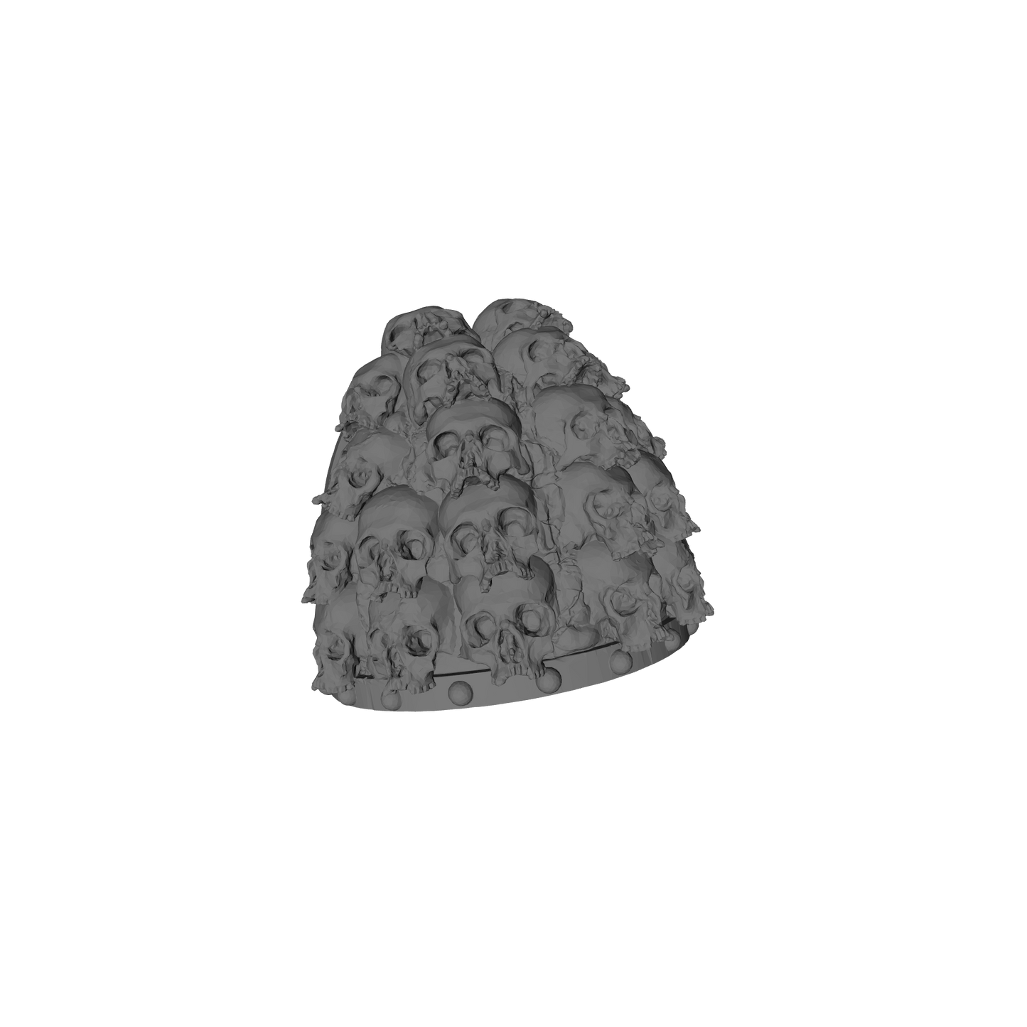MKVII Shoulder Pad with Large Skulls Qty: 10 for 28mm Scale Traitor Marine Miniatures Pauldrons