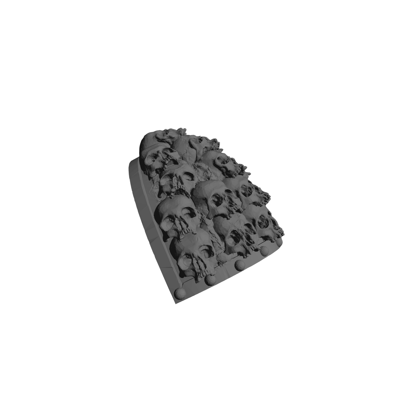 MKVII Shoulder Pad with Large Skulls Qty: 10 for 28mm Scale Traitor Marine Miniatures Pauldrons