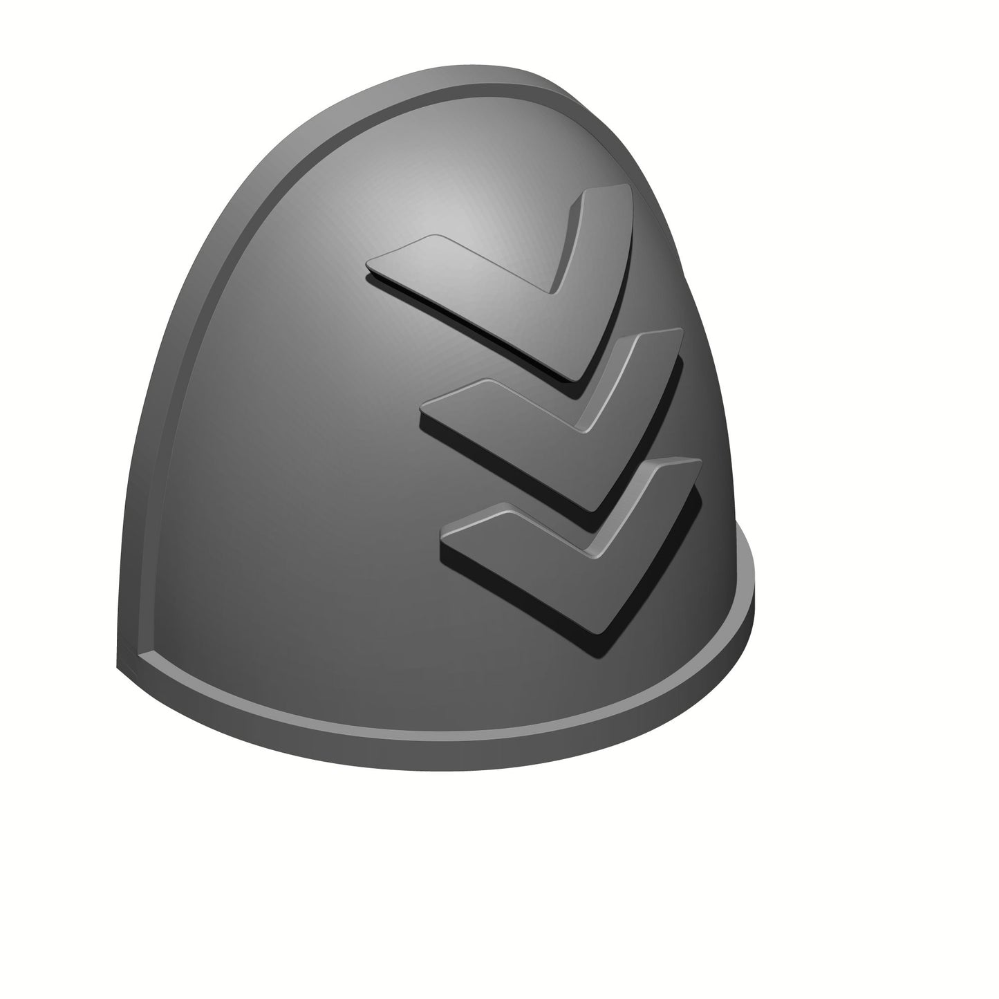 Retributors Chapter Qty: 10 3 Chevron MKIV Shoulder Pad Ver 01 for 28mm Scale Loyalist Marine Miniatures