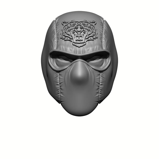 Custom G.I. Joe Classified 6-inch Scale Ninja Head with Tiger Force Logo Head Swap by Fantasy World Games