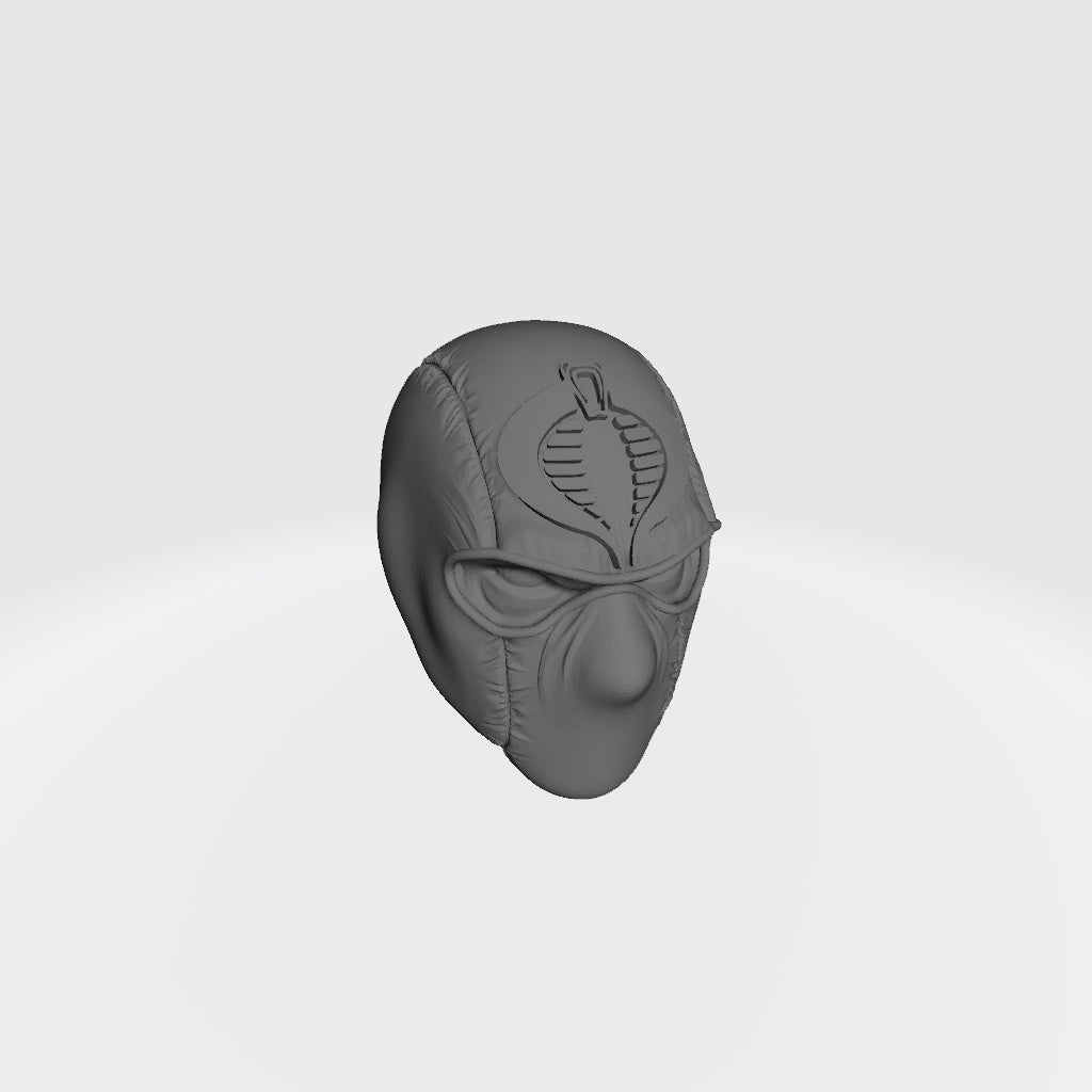 G.I. Joe Classified 6-inch Scale Ninja Hood with Cobra Logo Head Swap by Fantasy World Games