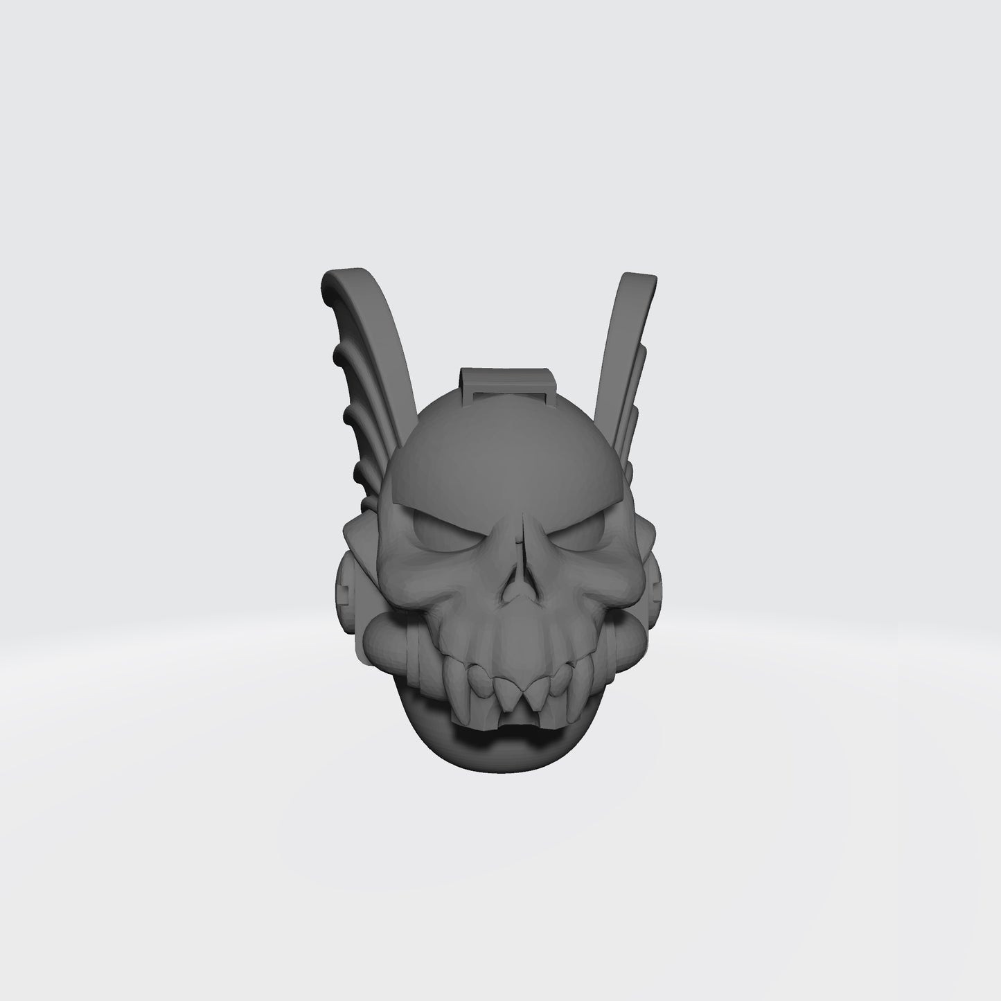 Night Tyrant Legion Winged Skull Helmet with Fangs compatible with McFarlane Toys Traitor Marine Action Figures Custom 1:12th Scale Parts