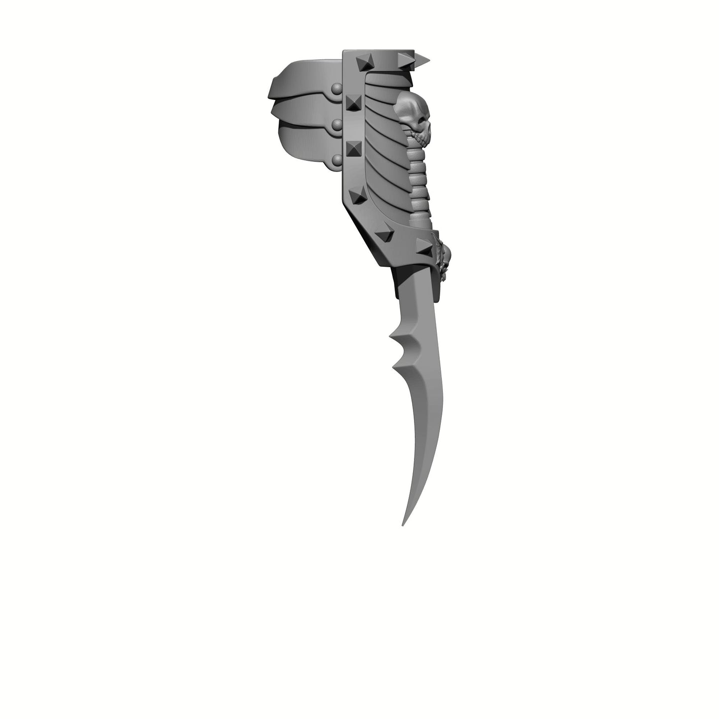 Konrad Curze Night Lords Legion Lightning Claws Compatible with McFarlane Toys Space Marines 1:12th Scale Action Figures Ribbed Pattern Right Angle