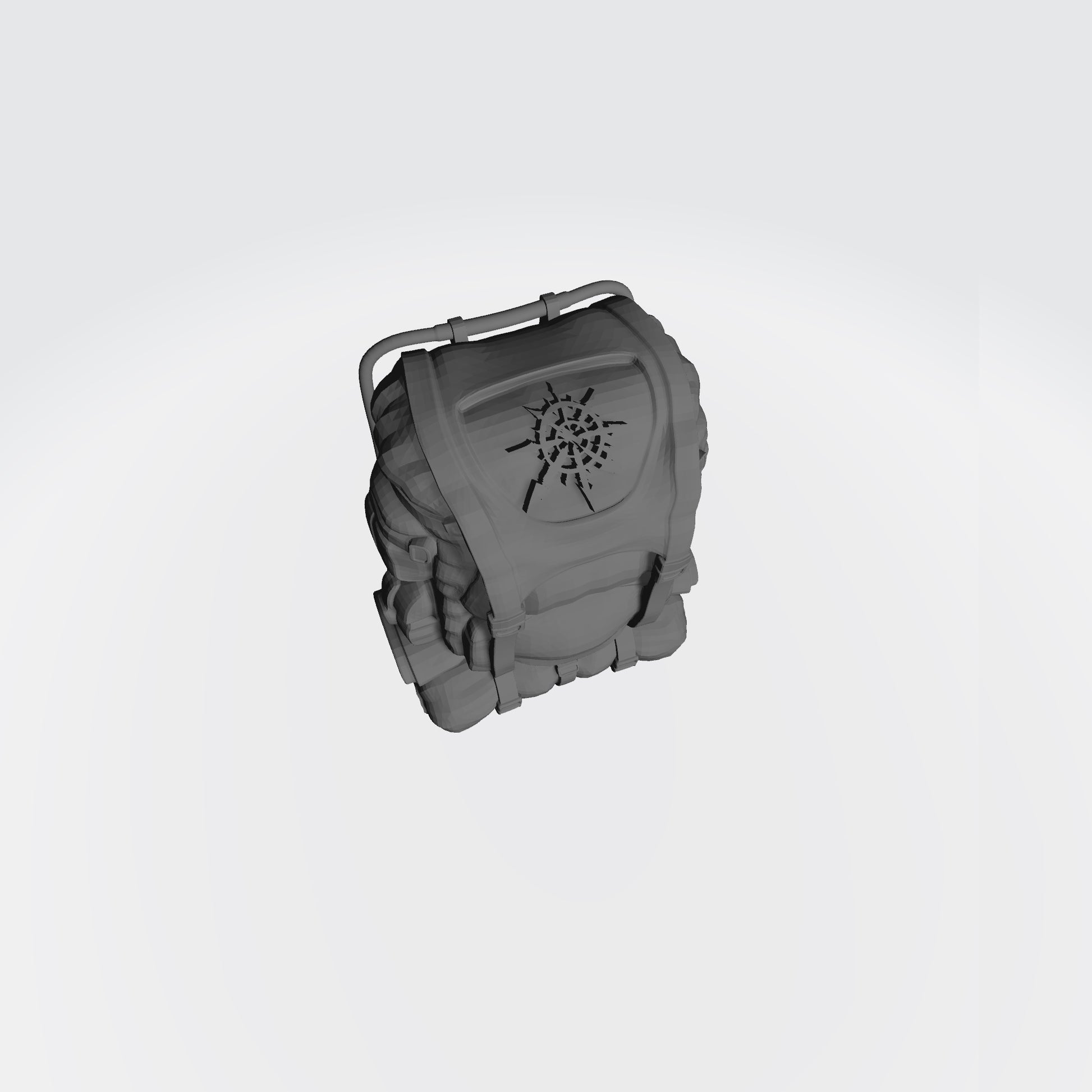Traitor Legion Imperial Guard Wire frame Backpack with Chaos Star for 1/12 scale action figures