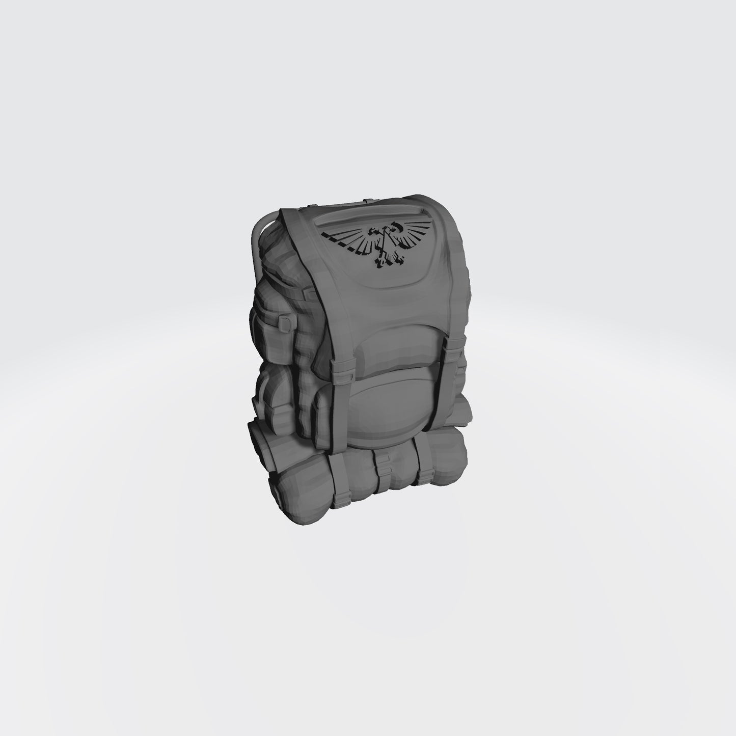 Imperial Guard Wire Frame Backpack with Eagle for 1/12 scale action figures Planetary Defense Forces
