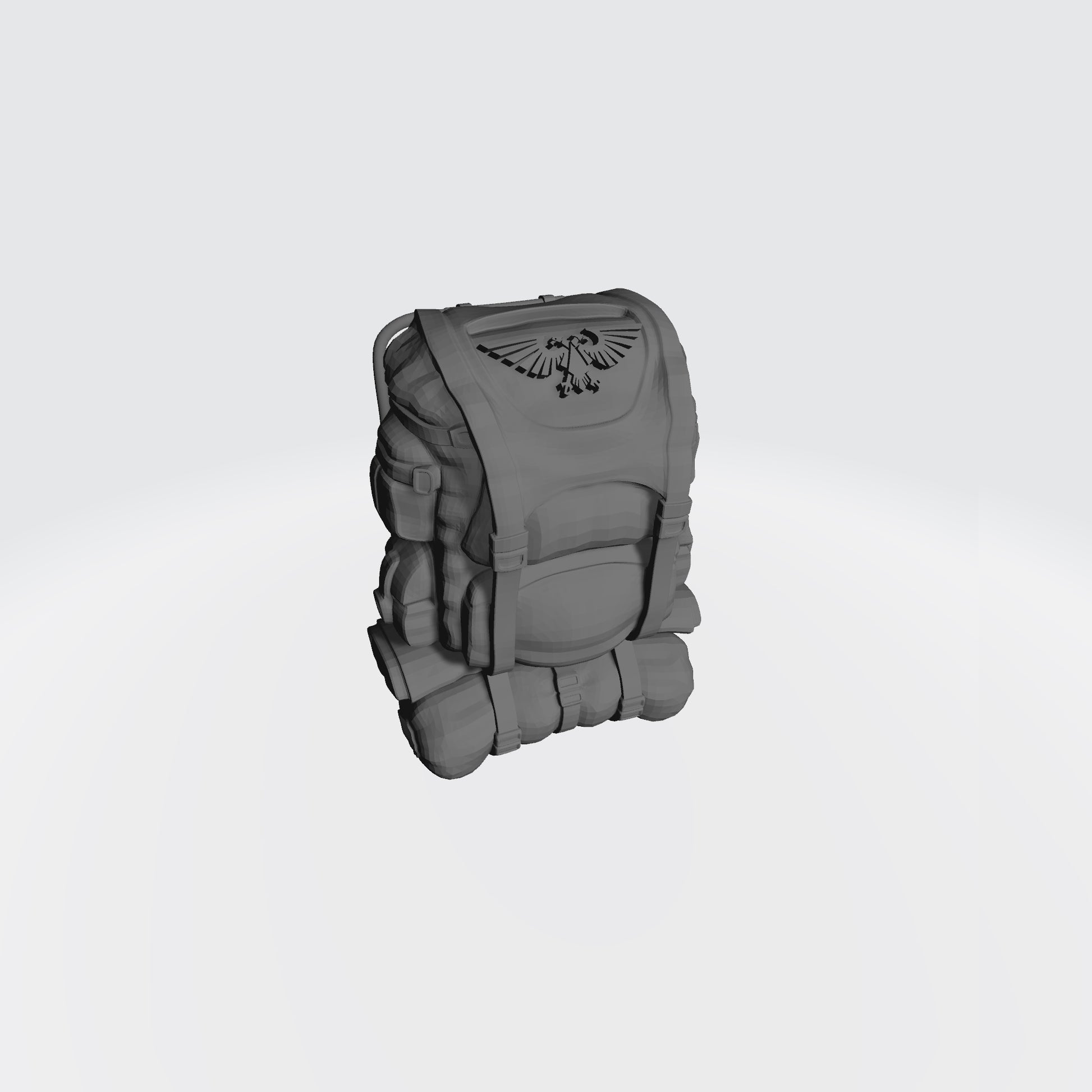 Imperial Guard Wire Frame Backpack with Eagle for 1/12 scale action figures Planetary Defense Forces