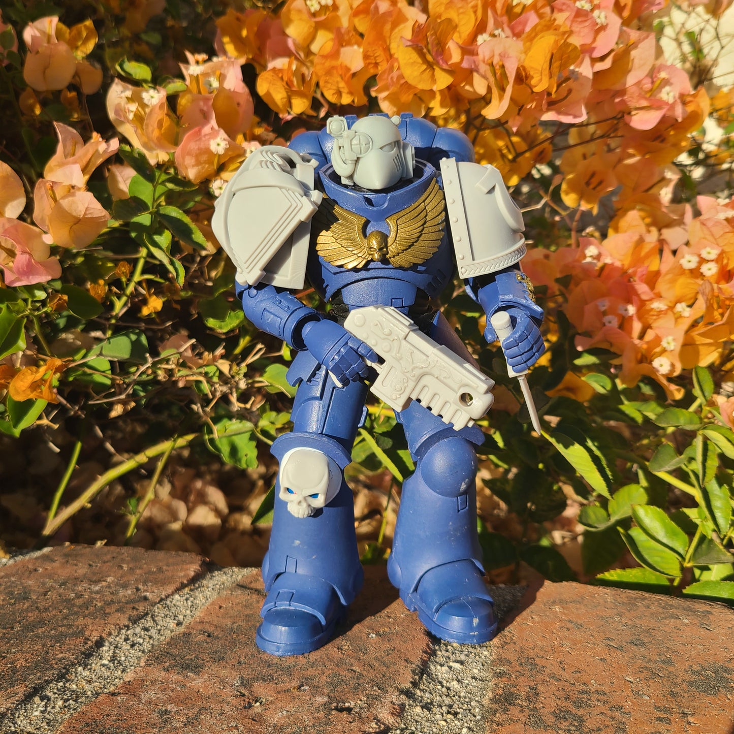 Heavy Bolt Pistol Artificer Pattern for McFarlane Toys Battle Brother Marine Action Figures Custom 1:12th Scale Parts