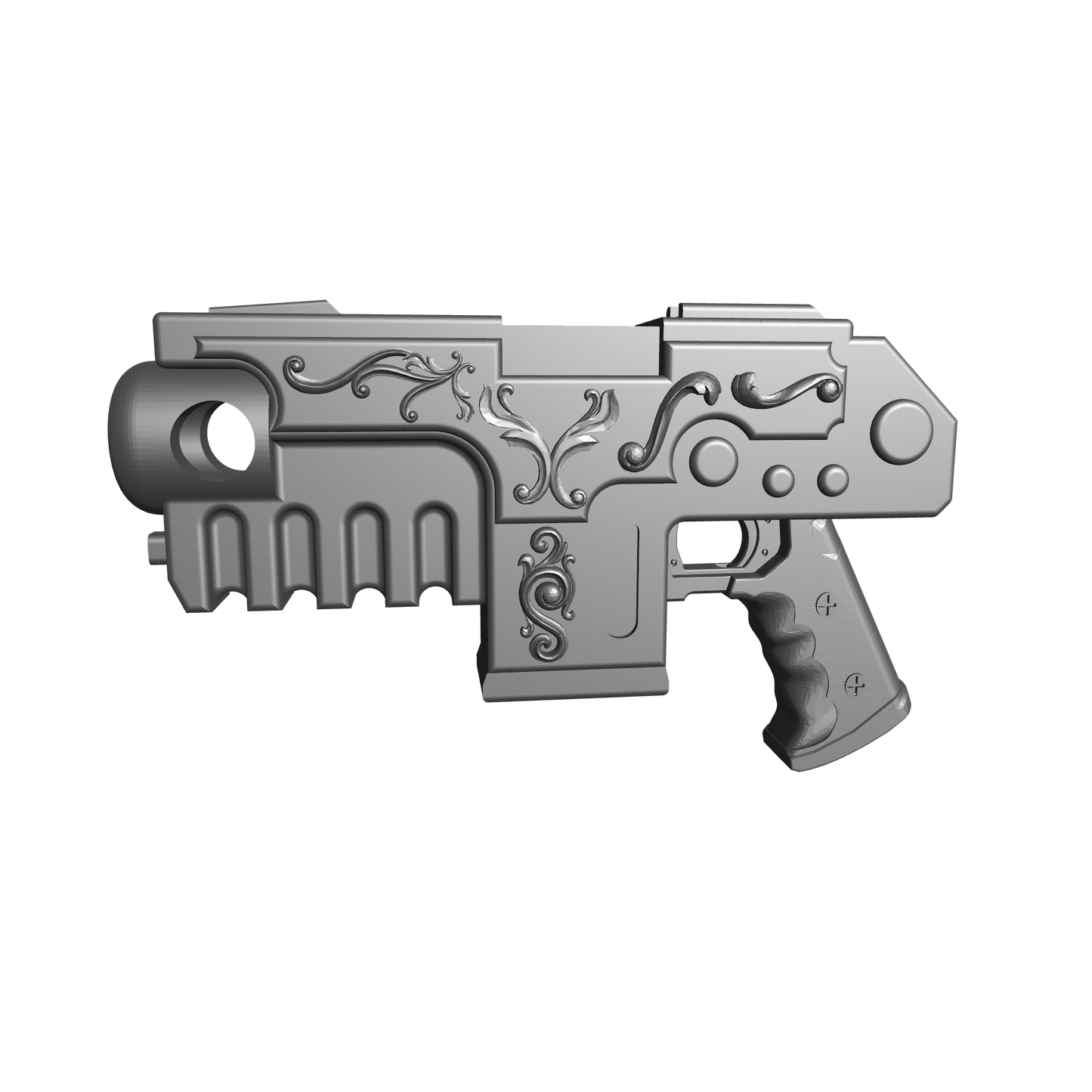 Heavy Bolt Pistol Artificer Pattern for McFarlane Toys Battle Brother Marine Action Figures Custom 1:12th Scale Parts