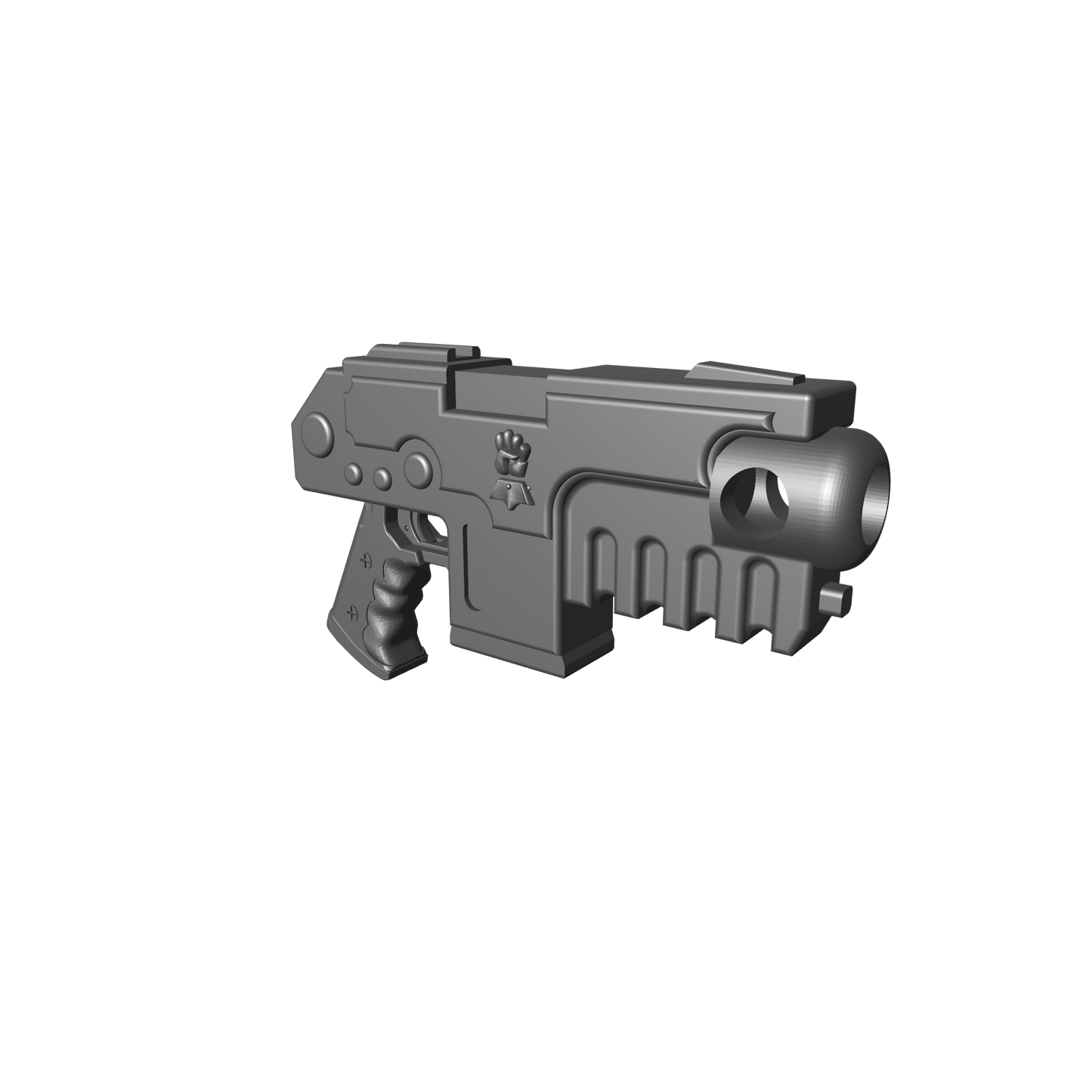 Imperial Fists Legion Heavy Bolt Pistol for McFarlane Toys Space Marine Action Figures Custom 1:12th Scale Parts