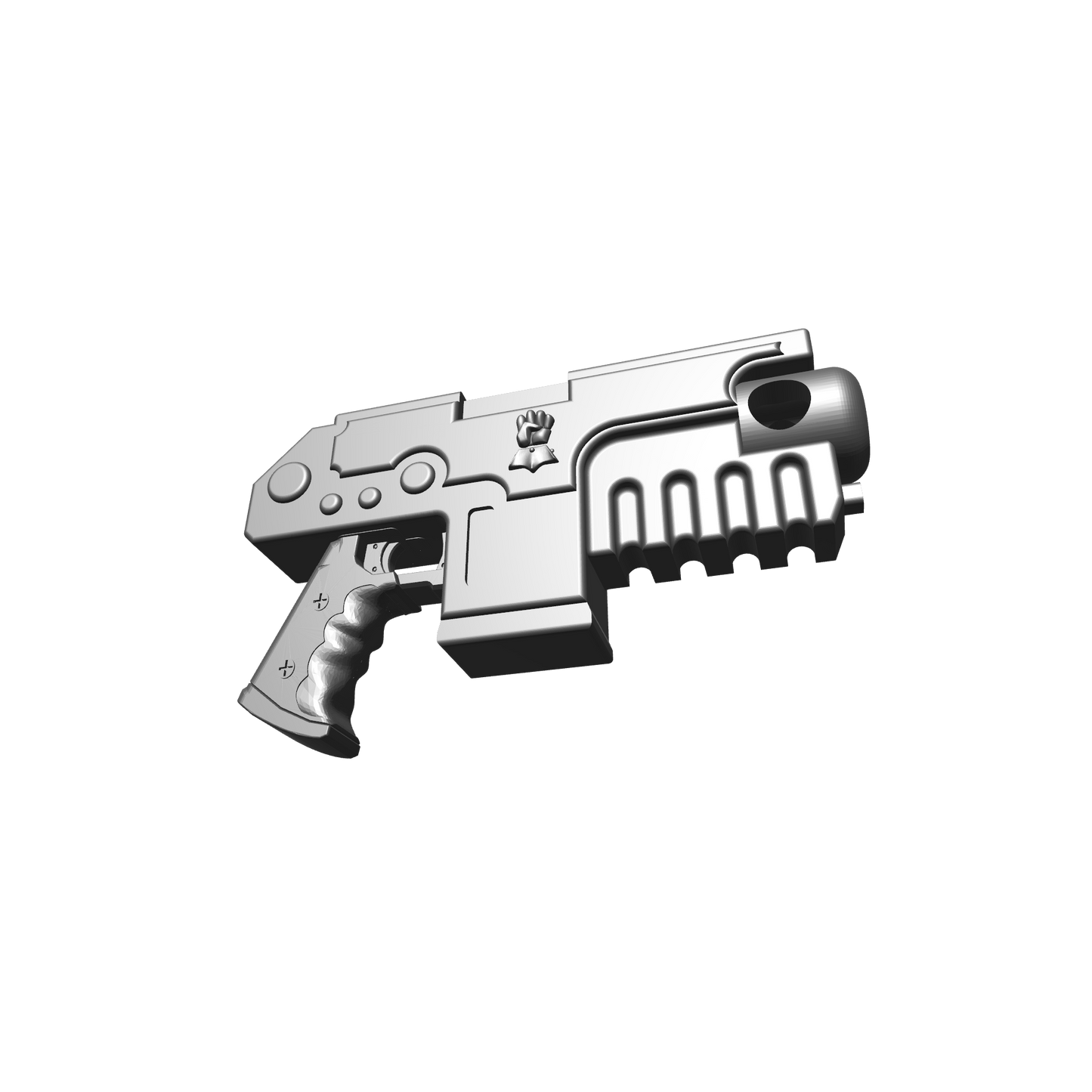 Imperial Fists Legion Heavy Bolt Pistol for McFarlane Toys Space Marine Action Figures Custom 1:12th Scale Parts