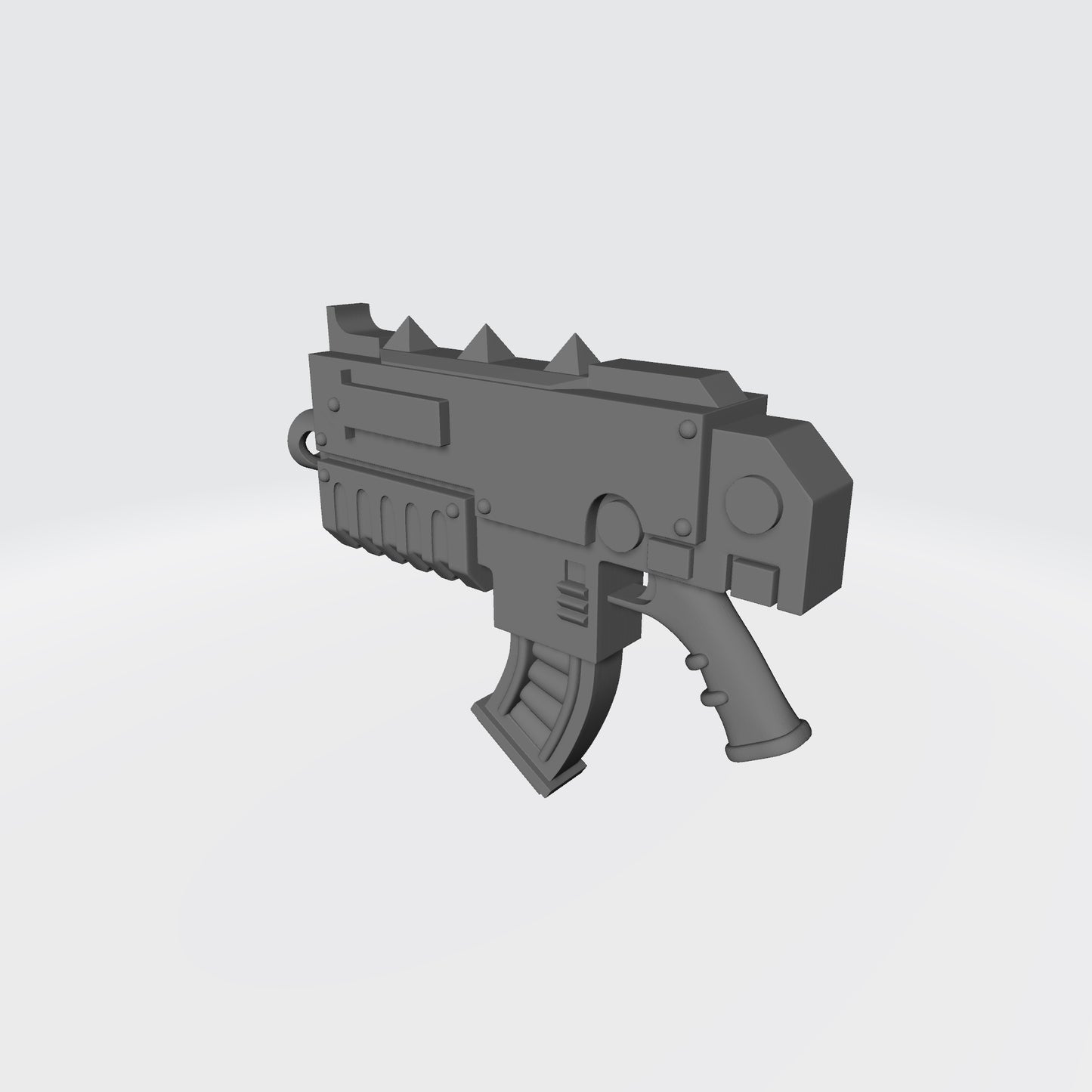 Large Caliber Chaos Bolter Curved Rifle Magazine Compatible with McFarlane Toys Action Figures