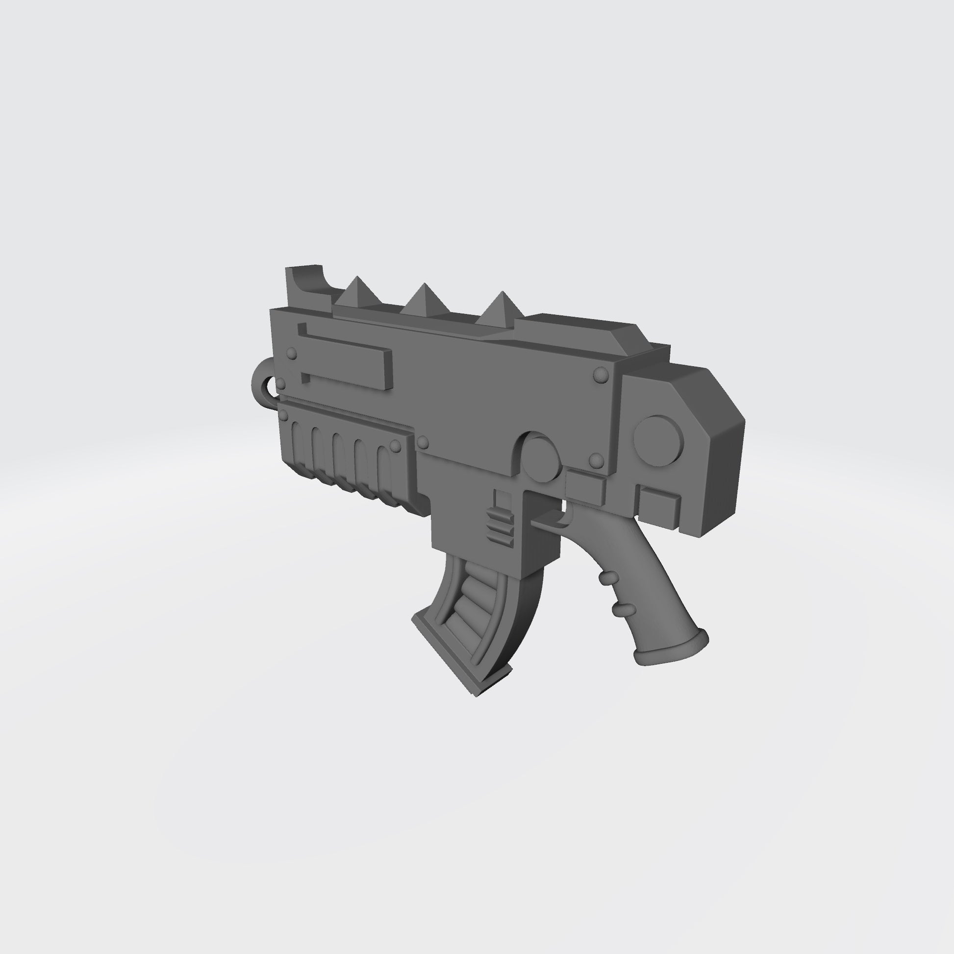 Large Caliber Chaos Bolter Curved Rifle Magazine Compatible with McFarlane Toys Action Figures