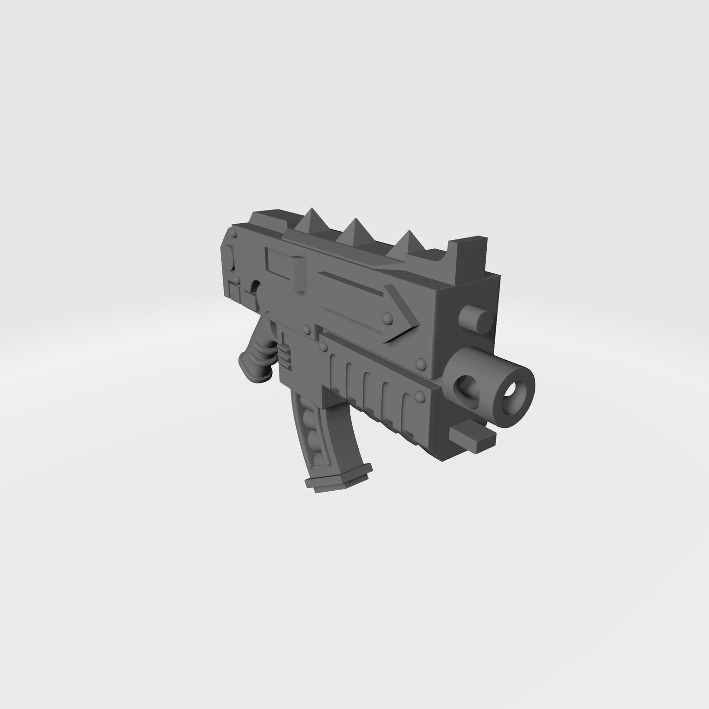 Large Caliber Chaos Bolter Curved Rifle Magazine Compatible with McFarlane Toys Action Figures