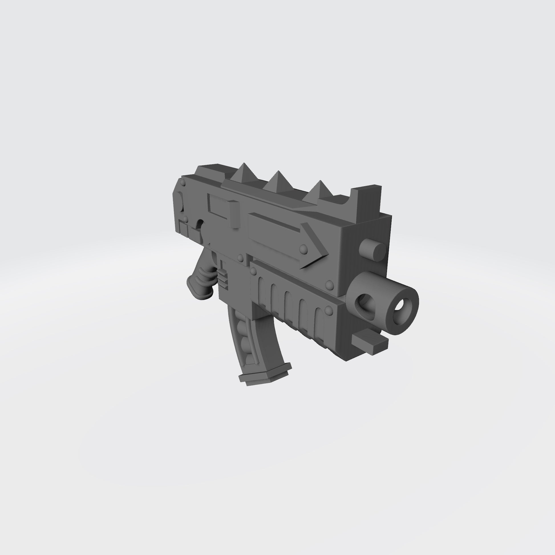 Large Caliber Chaos Bolter Curved Rifle Magazine Compatible with McFarlane Toys Action Figures