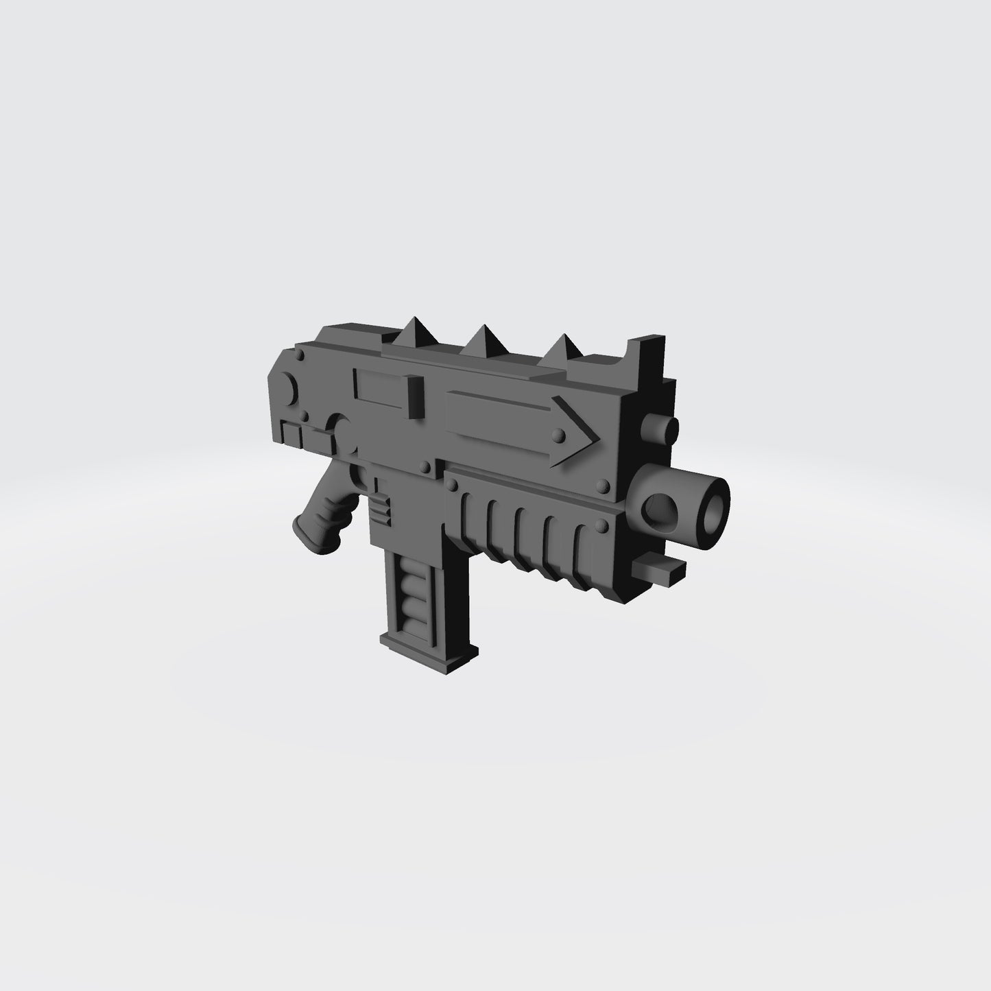 Large Caliber Chaos Bolter Straight Rifle Magazine Compatible with McFarlane Toys Action Figures