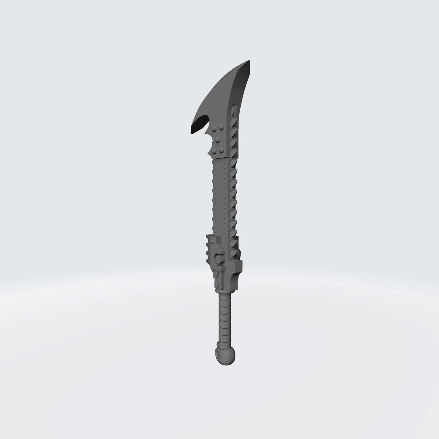 Custom Night Lords Legion Soulreaper Chainsword with Rivets for McFarlane Toys Space Marines Action Figures