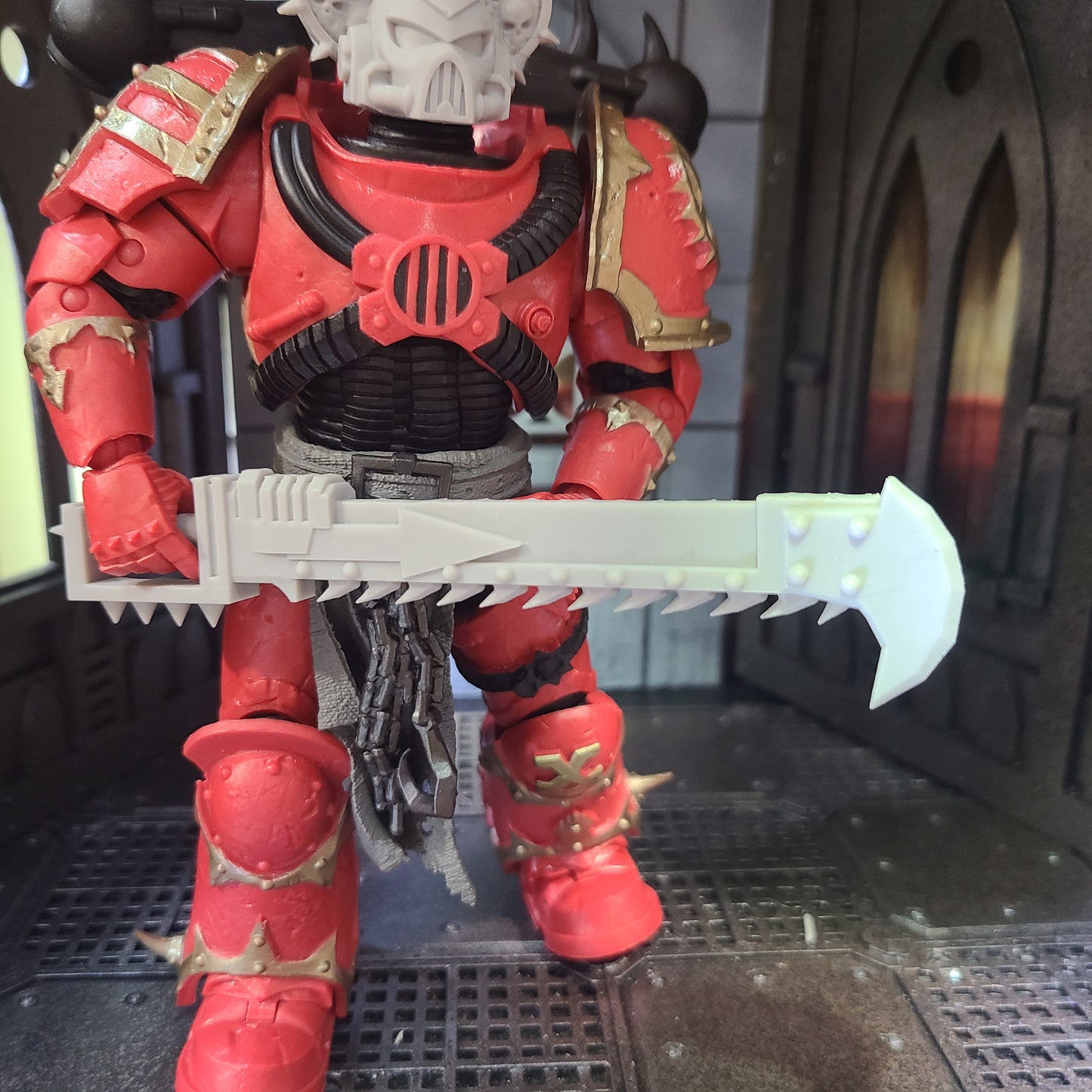 Chaos Chainsword for McFarlane Toys Traitor Marine Action Figures Custom Chain Blade