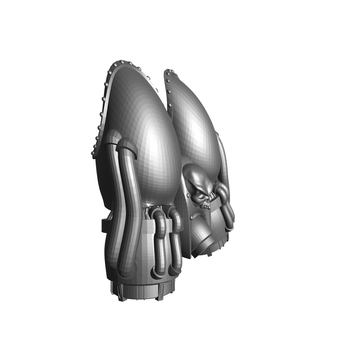 Night Lords Raptor Jump Pack with Skull and Rectangle Mount for McFarlane Toys Traitor Marine Action Figures Custom 1:10th Scale Parts