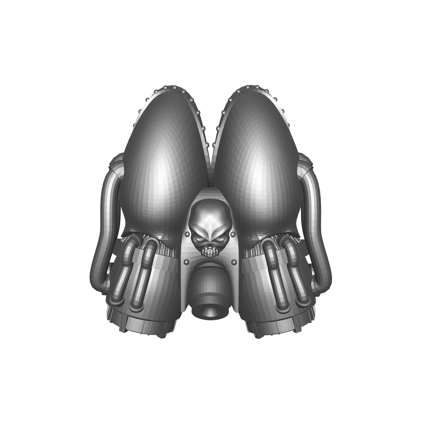 Night Lords Raptor Jump Pack with Skull and Rectangle Mount for McFarlane Toys Traitor Marine Action Figures Custom 1:10th Scale Parts