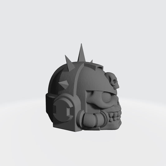 Chaplain Custom Skull Helmet with Halo for McFarlane Toys Grimdark Marine Action Figures 1:12th Scale Parts