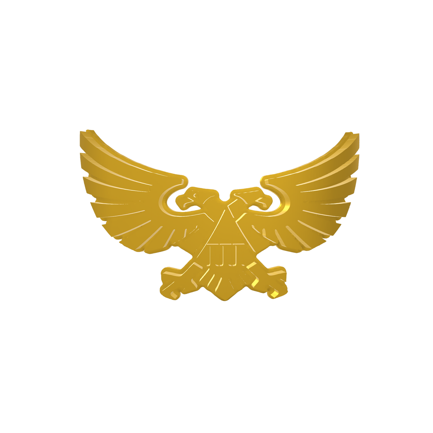 Emperor's Children Legion Winged Aquila with Embossed III Chestplate Decal for McFarlane Toys Space Marine Action Figures Custom 1:10th Scale Part