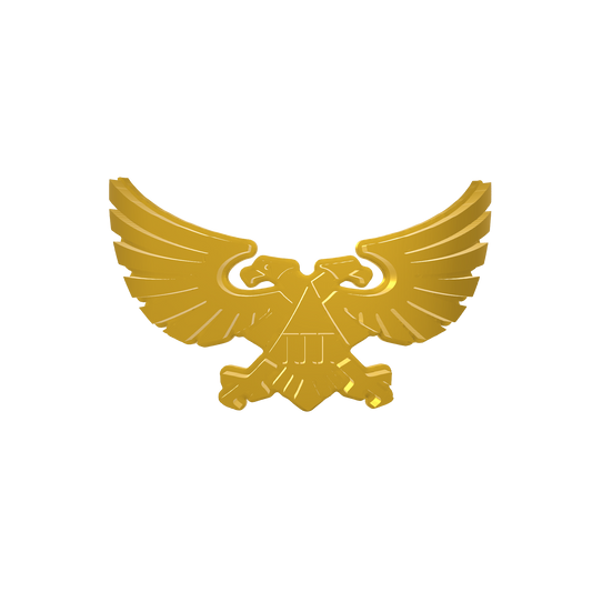 Emperor's Children Legion Winged Aquila with Embossed III Chestplate Decal for McFarlane Toys Space Marine Action Figures Custom 1:10th Scale Part