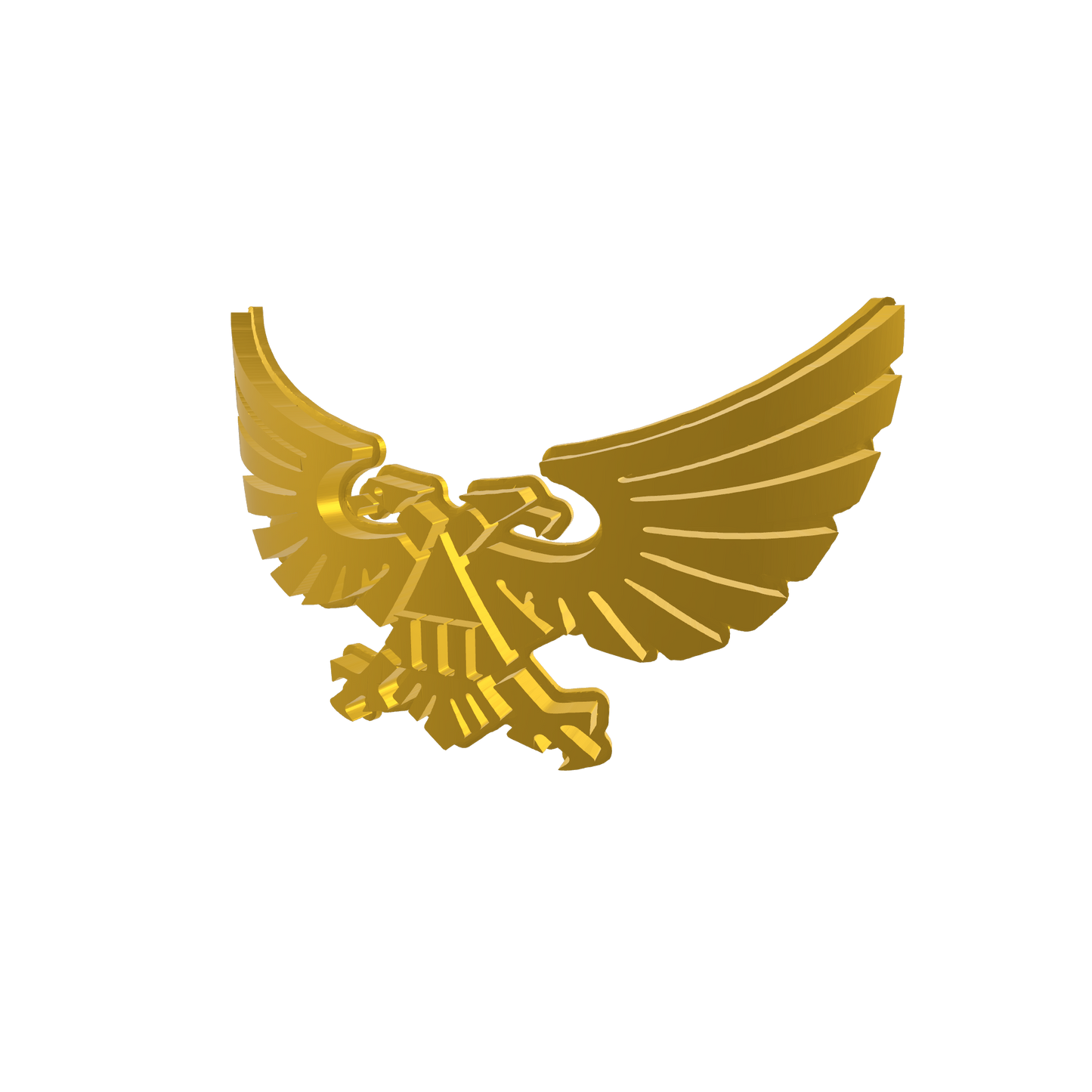 Emperor's Children Legion Winged Aquila with Embossed III Chestplate Decal for McFarlane Toys Space Marine Action Figures Custom 1:10th Scale Part