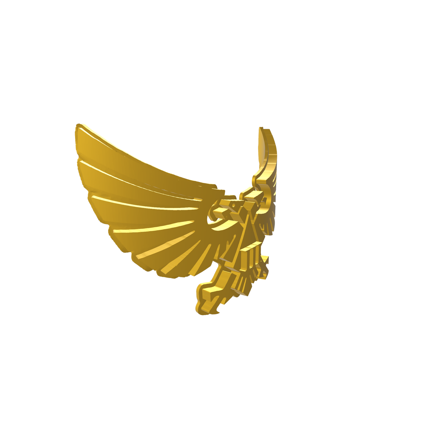 Emperor's Children Legion Winged Aquila with Embossed III Chestplate Decal for McFarlane Toys Space Marine Action Figures Custom 1:10th Scale Part