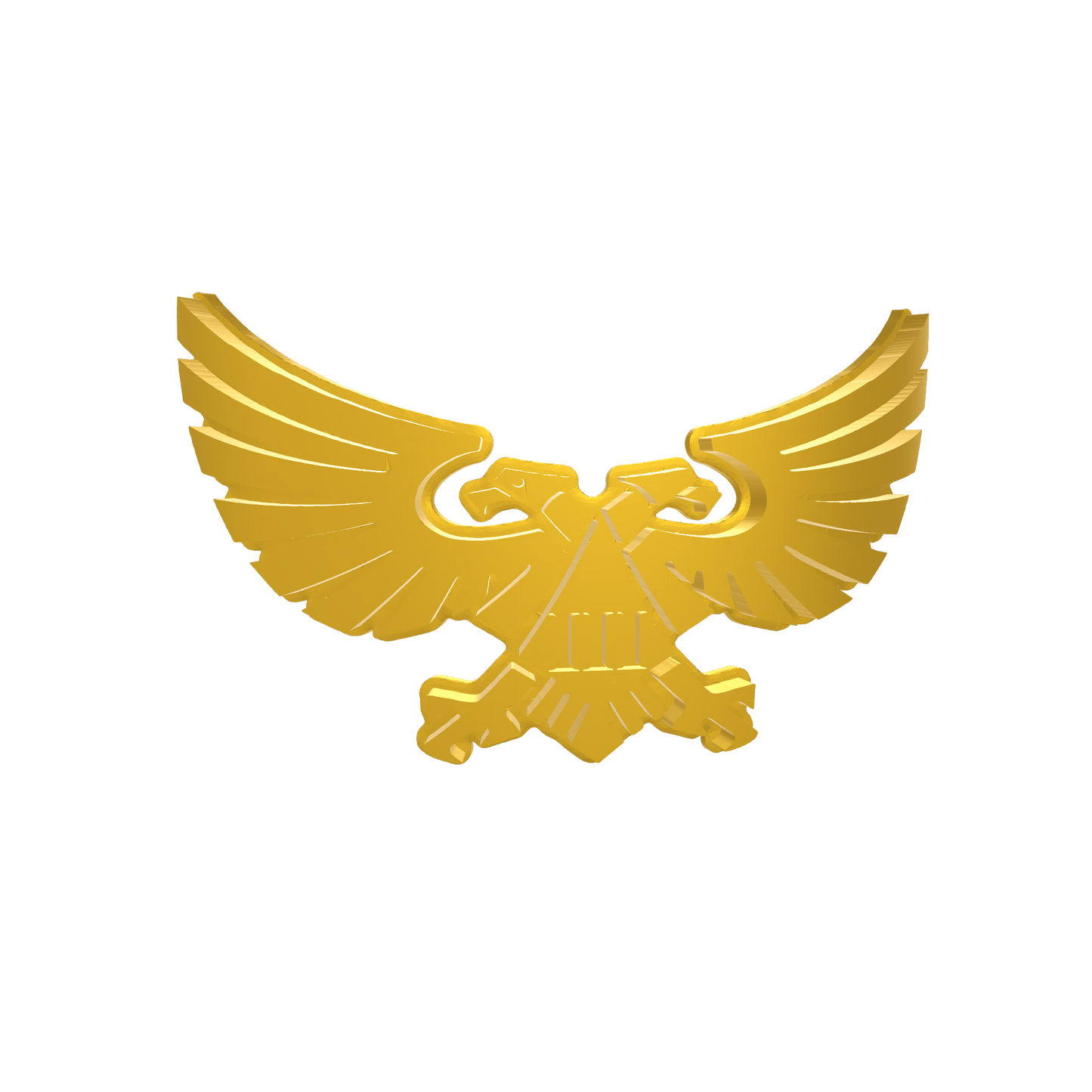 Emperor's Children Legion Winged Aquila with Engraved III Chestplate Decal for McFarlane Toys Space Marine Action Figures Custom 1:10th Scale Part