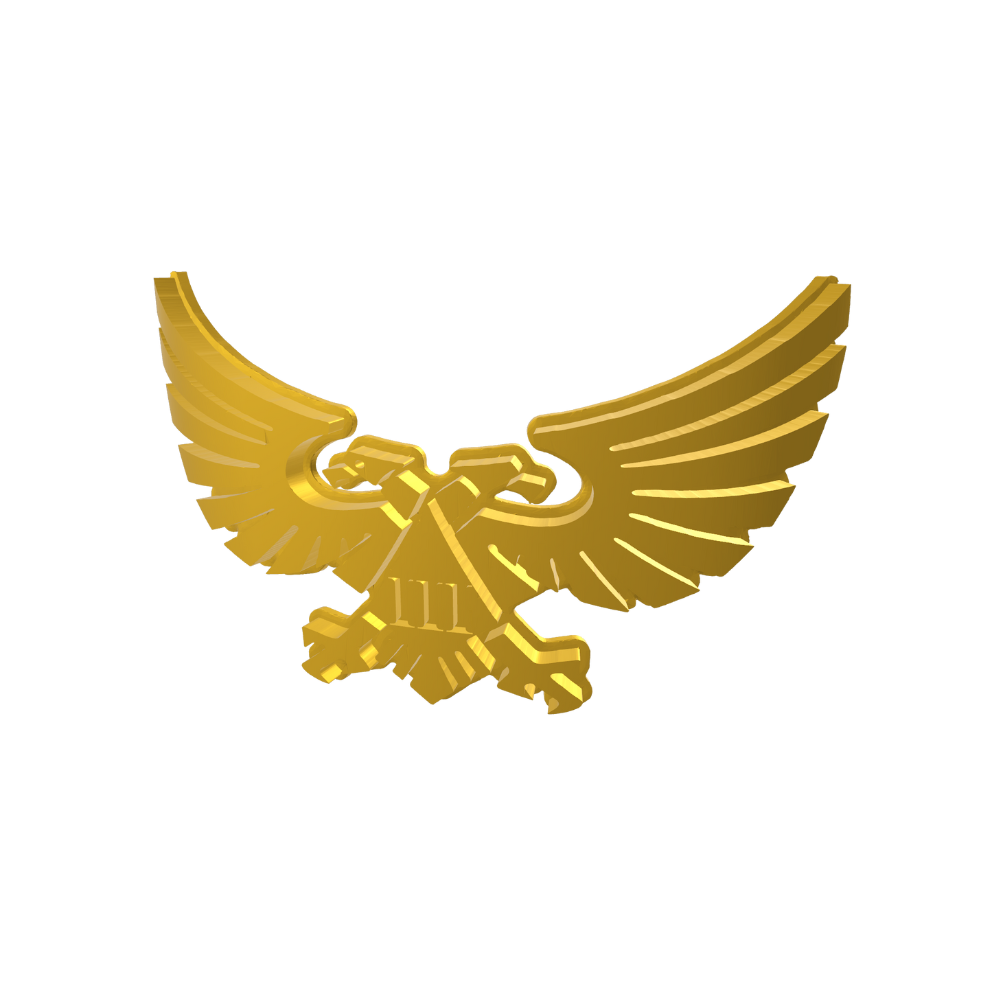 Emperor's Children Legion Winged Aquila with Engraved III Chestplate Decal for McFarlane Toys Space Marine Action Figures Custom 1:10th Scale Part