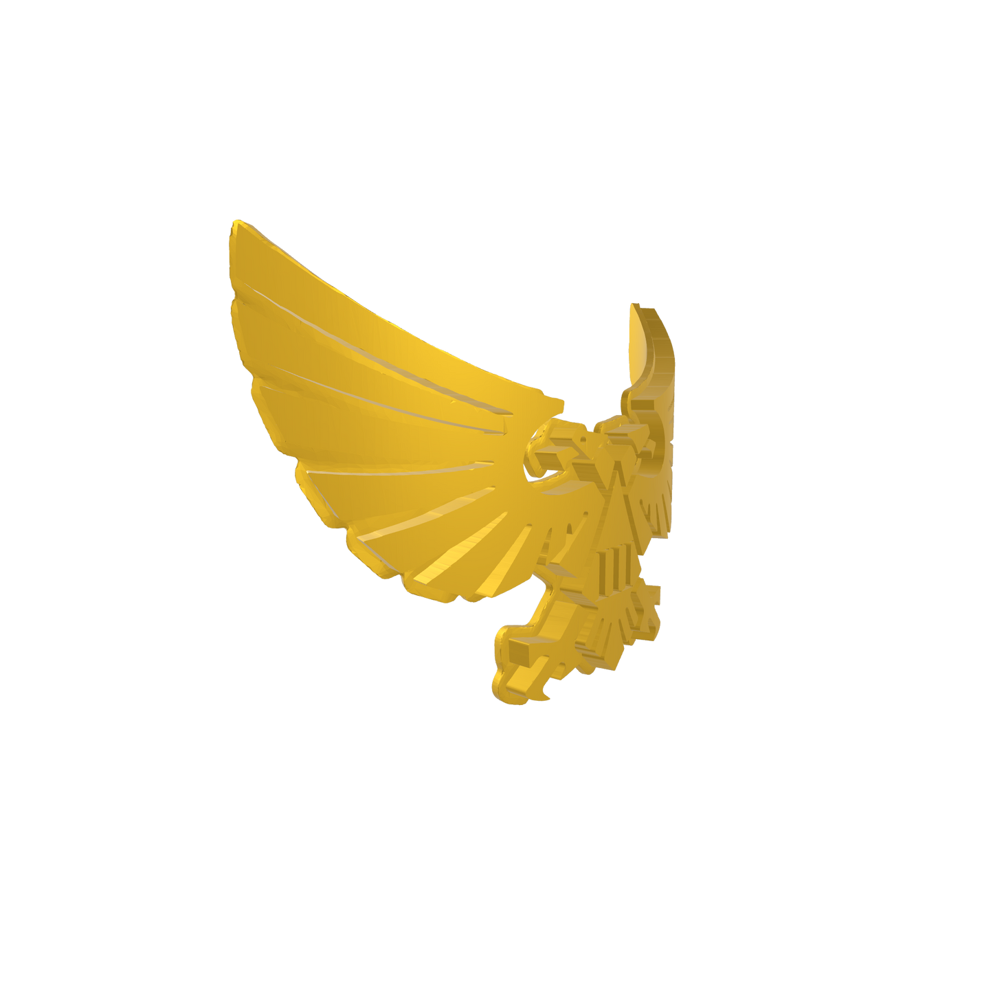 Emperor's Children Legion Winged Aquila with Engraved III Chestplate Decal for McFarlane Toys Space Marine Action Figures Custom 1:10th Scale Part