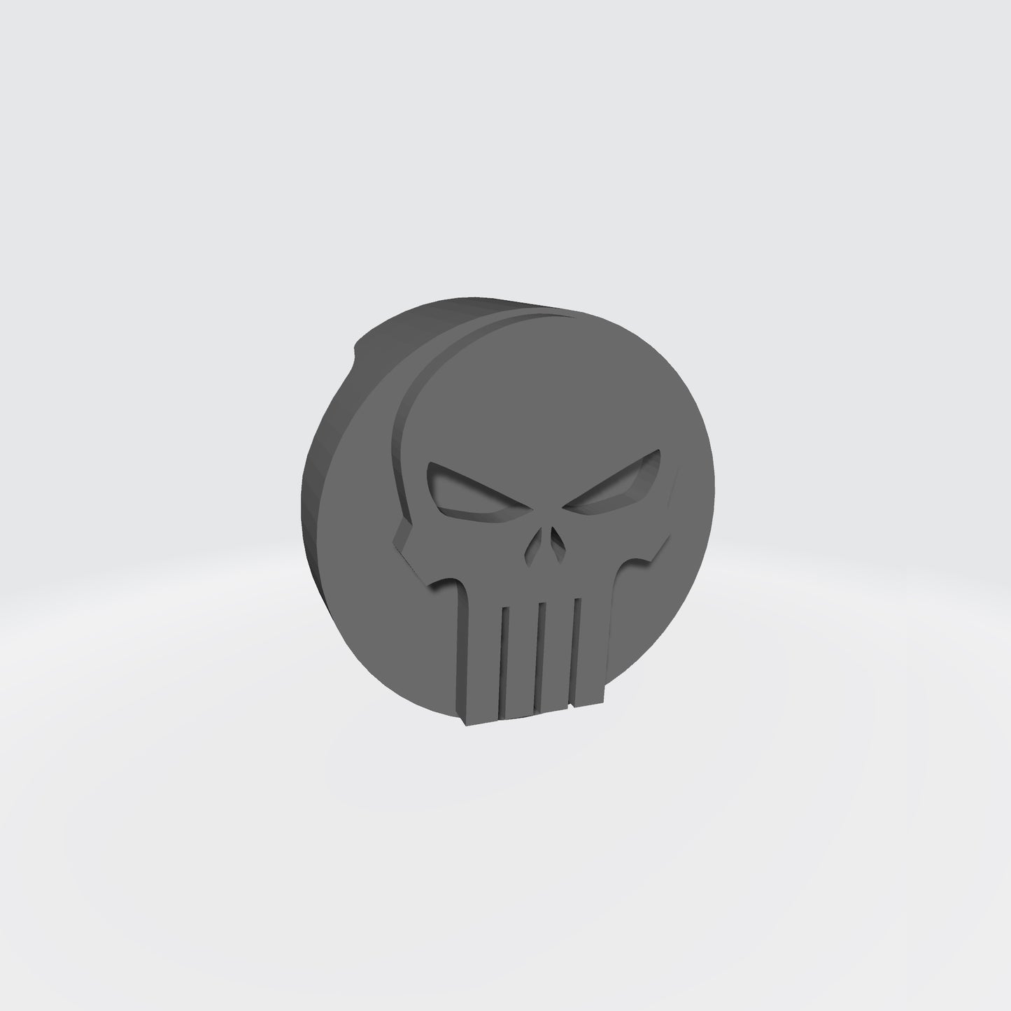 Punisher Chapter Circular Chest Armor Decal compatible with McFarlane Toys Space Marine Action Figures