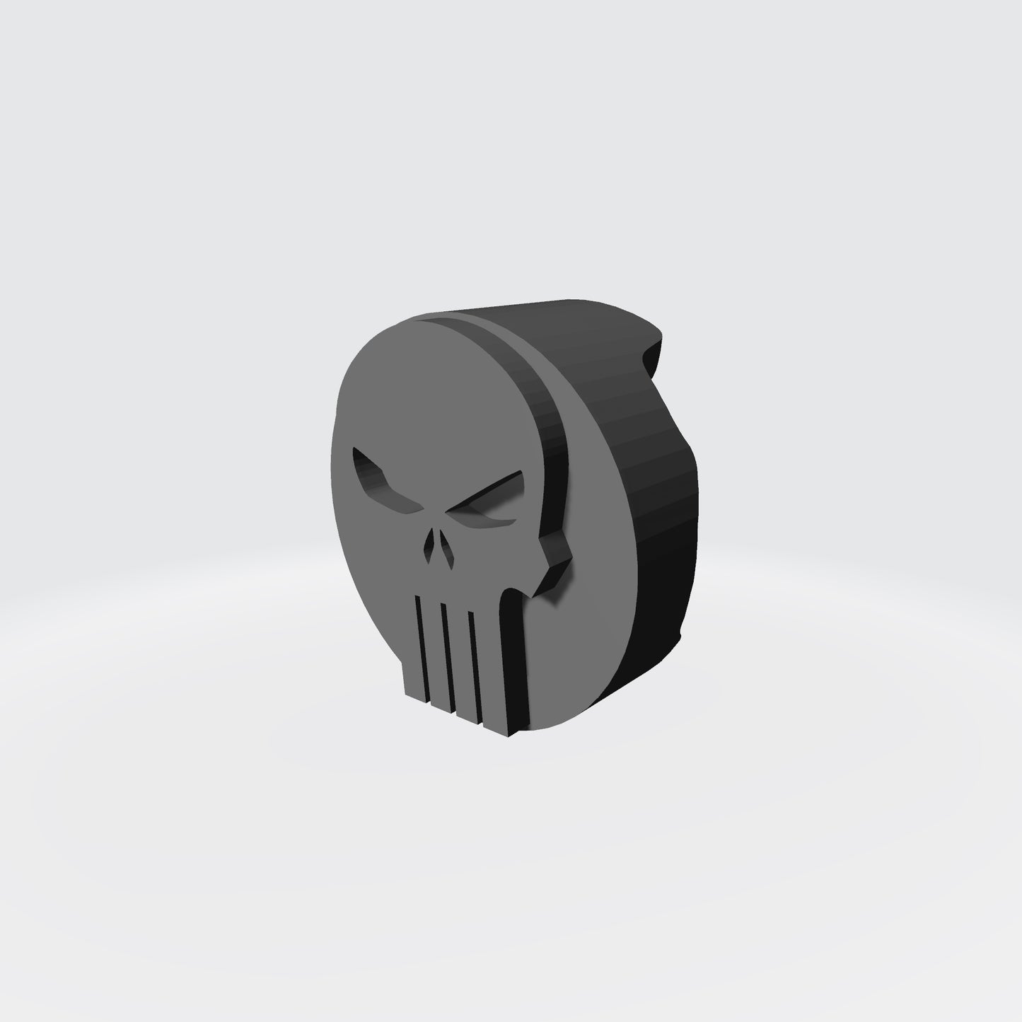 Punisher Chapter Circular Chest Armor Decal compatible with McFarlane Toys Space Marine Action Figures