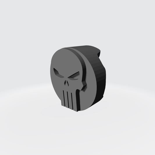 Punisher Chapter Circular Chest Armor Decal compatible with McFarlane Toys Space Marine Action Figures