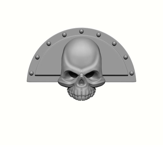 Deathwatch Armour Elbow Fan Plates with Skull for McFarlane Toys Space Marine Action Figures