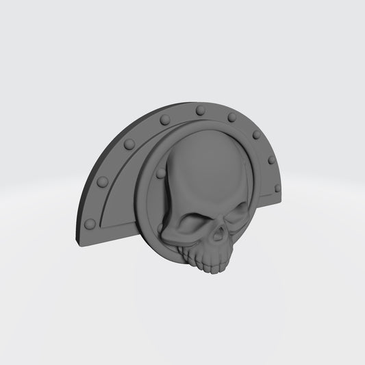 Deathwatch Elbow Fan Plates Armor with Skull and Shield for McFarlane Toys Space Marine Action Figures