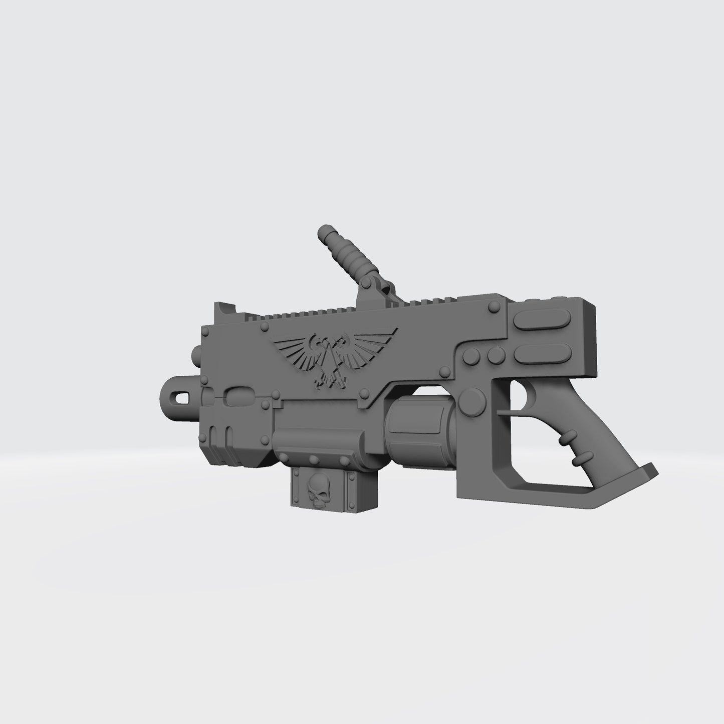 Weapon Heavy Bolter - Executer Cannon with Ammo Belt Connector compatible with McFarlane Toys Space Marines