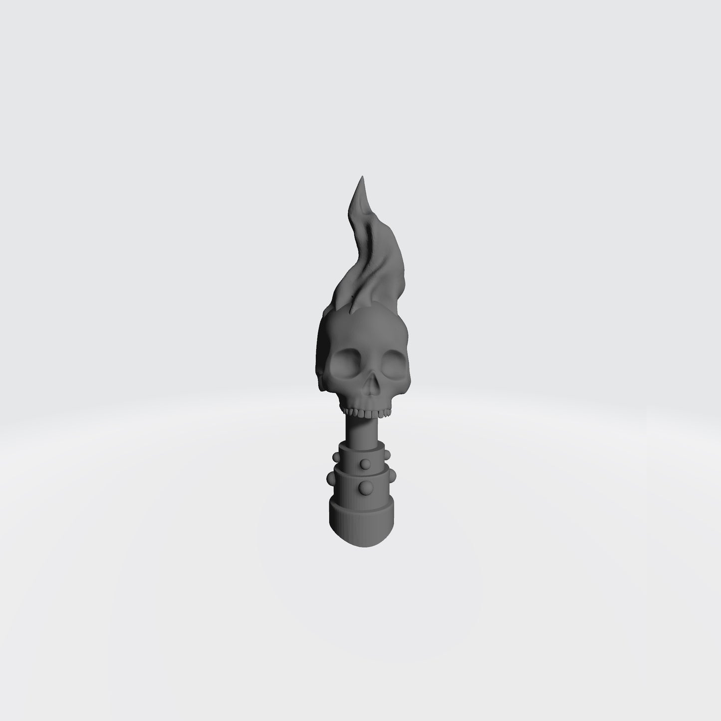Flaming Skull No Jaw Relic Backpack Accessory for McFarlane Toys Space Marine Action Figures