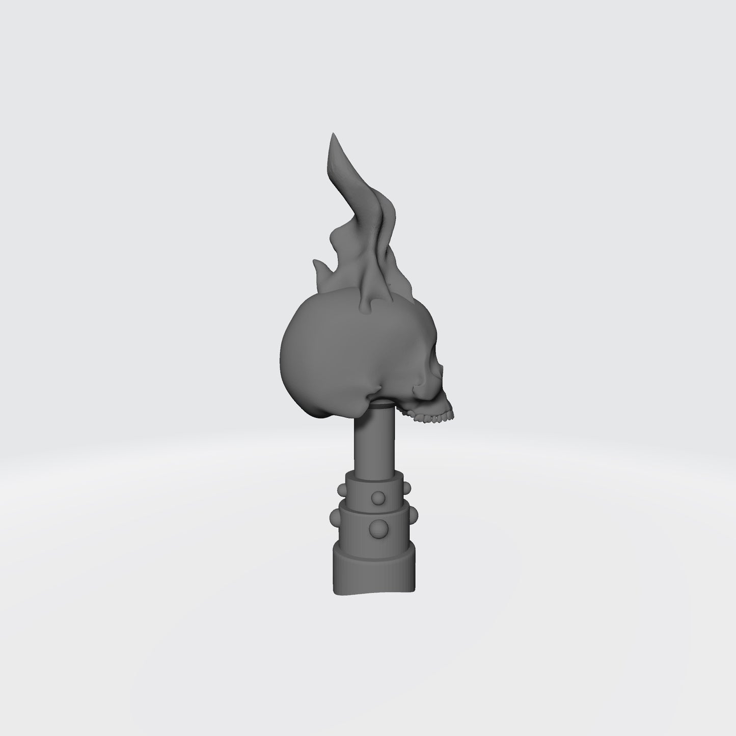 Flaming Skull No Jaw Relic Backpack Accessory for McFarlane Toys Space Marine Action Figures