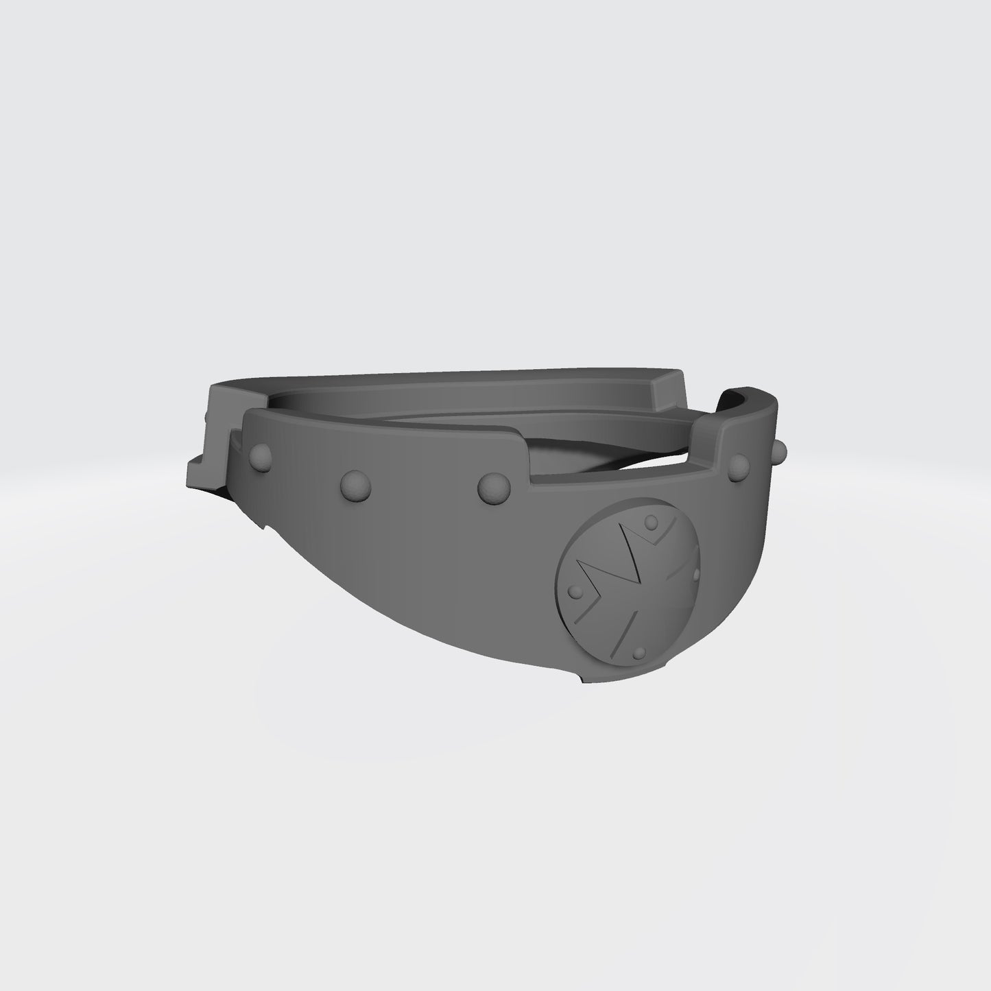 Black Templar Chapter Gorget with Cross Medallion for McFarlane Toys Space Marine Action Figures