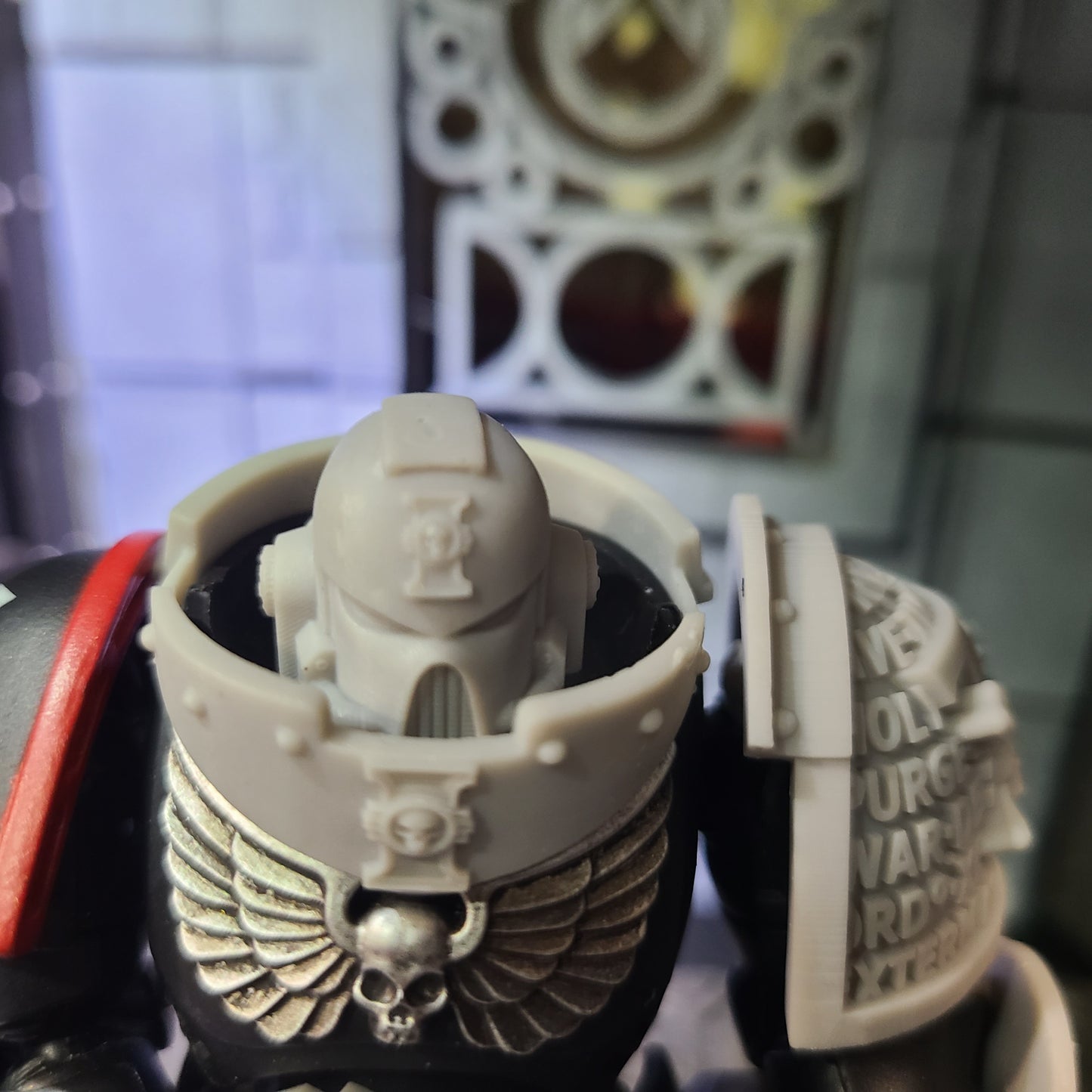 Deathwatch Gorget with Inquisition Icon for McFarlane Toys Loyalist Marine Action Figures